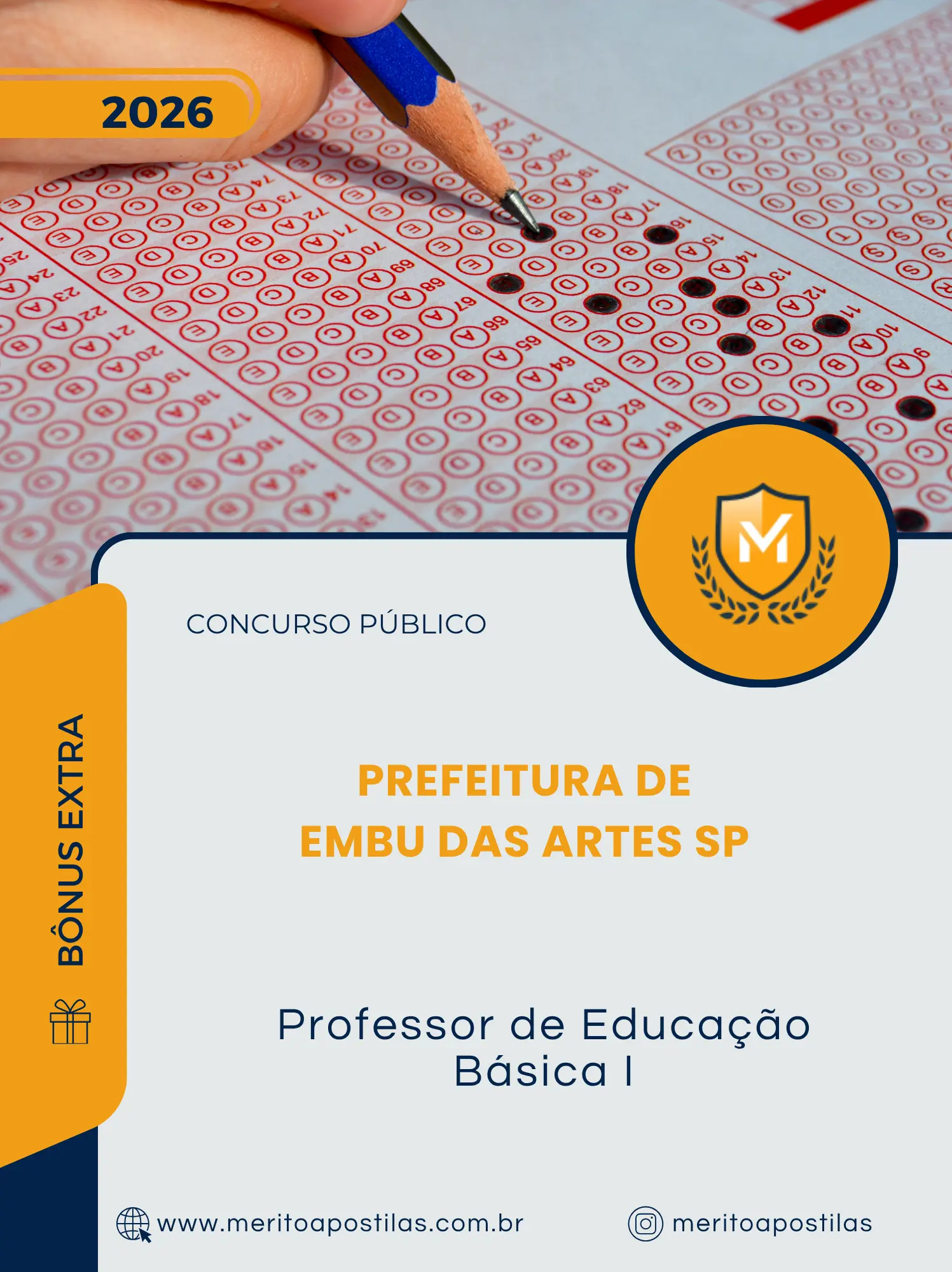 Apostila Professor de Educação Básica I Prefeitura de Embu das Artes SP 2026