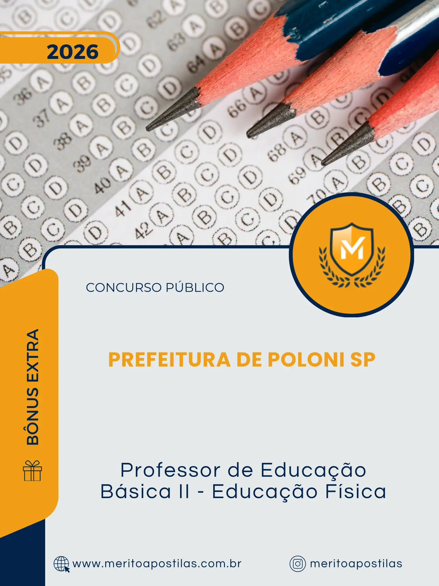 Apostila Professor de Educação Básica II Educação Física Prefeitura de Poloni SP 2026