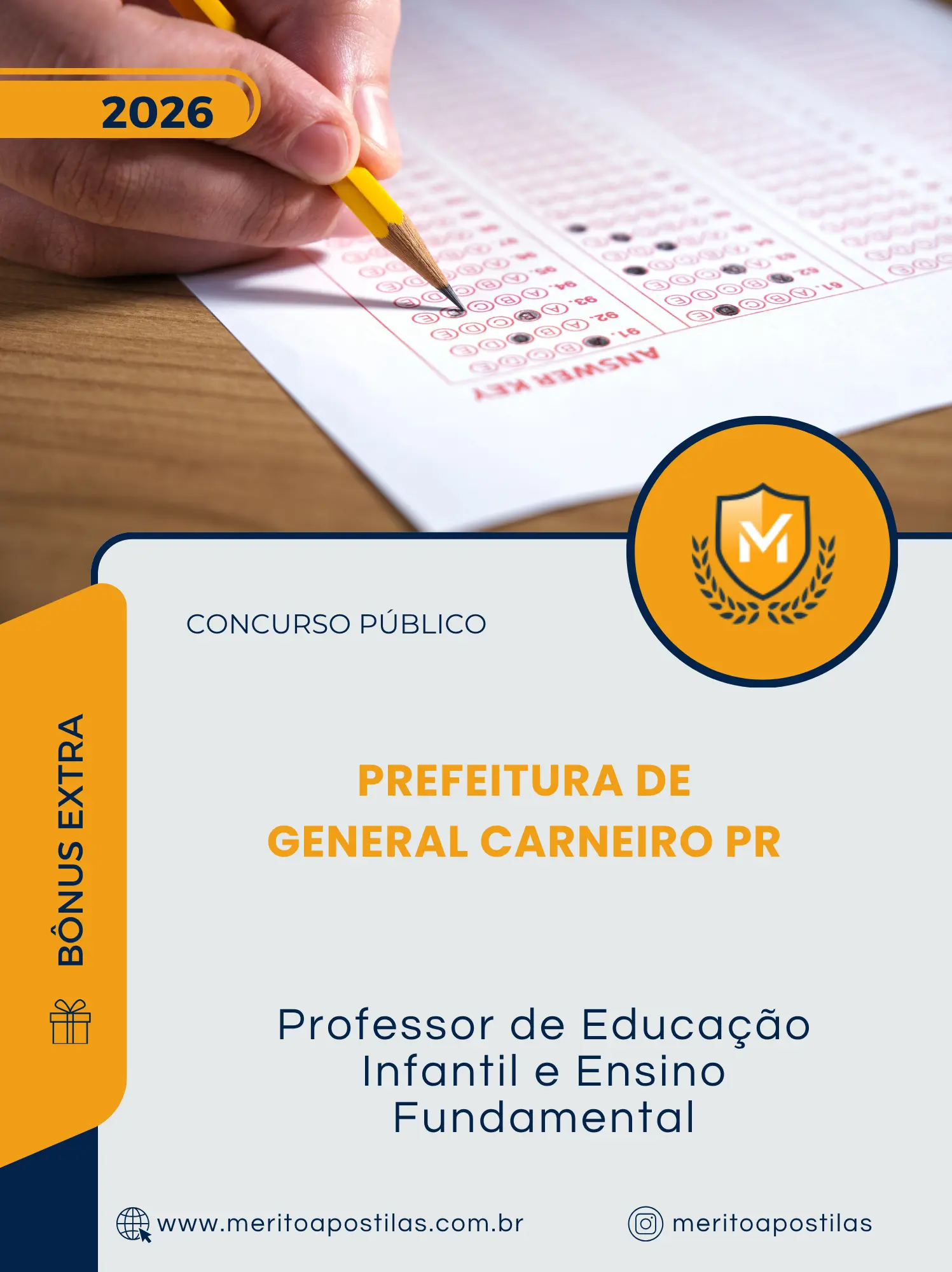 Apostila Professor de Educação Infantil e Ensino Fundamental Prefeitura de General Carneiro PR 2026