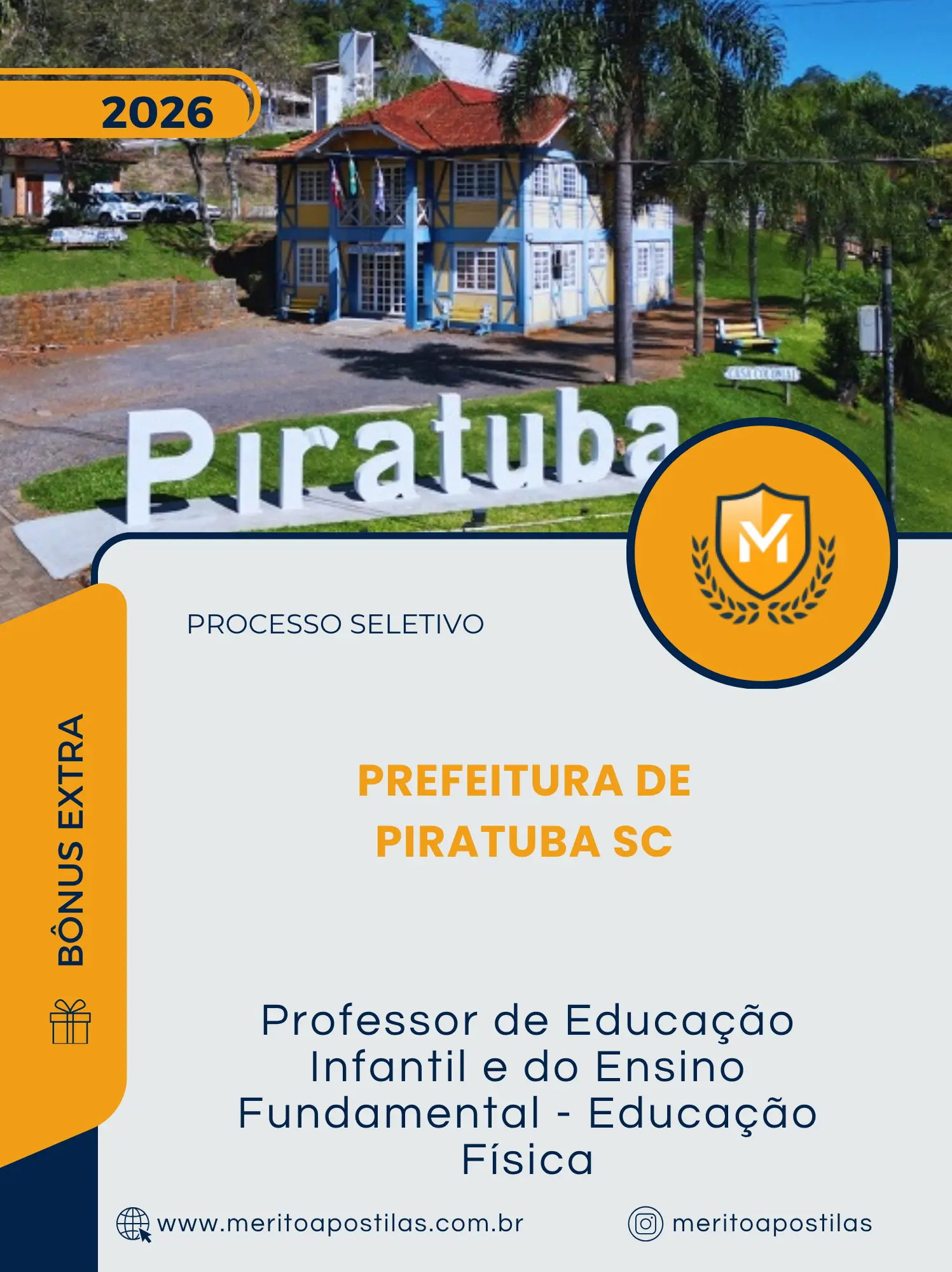 Apostila Professor de Educação Infantil e do Ensino Fundamental Educação Física Prefeitura de Piratuba SC 2026