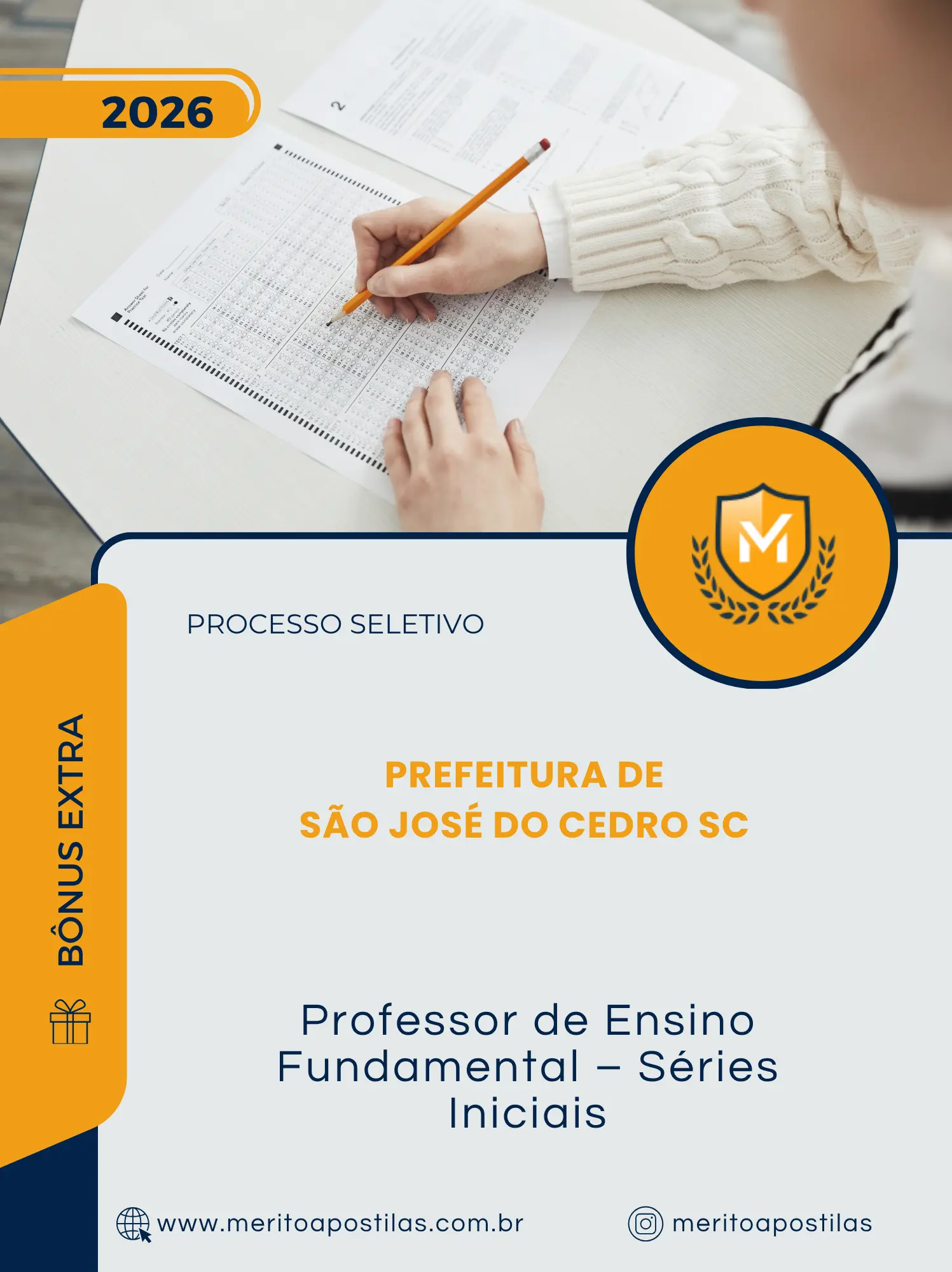 Apostila Professor de Ensino Fundamental Séries Iniciais Prefeitura de São José do Cedro SC 2026