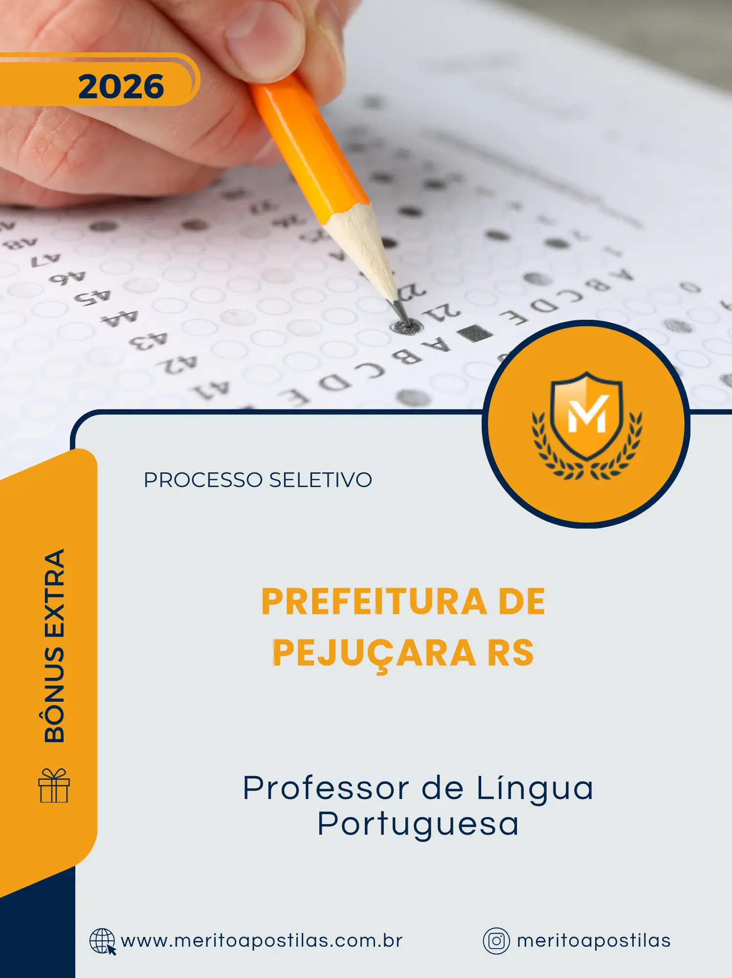 Apostila Professor de Língua Portuguesa Prefeitura de Pejuçara RS 2026