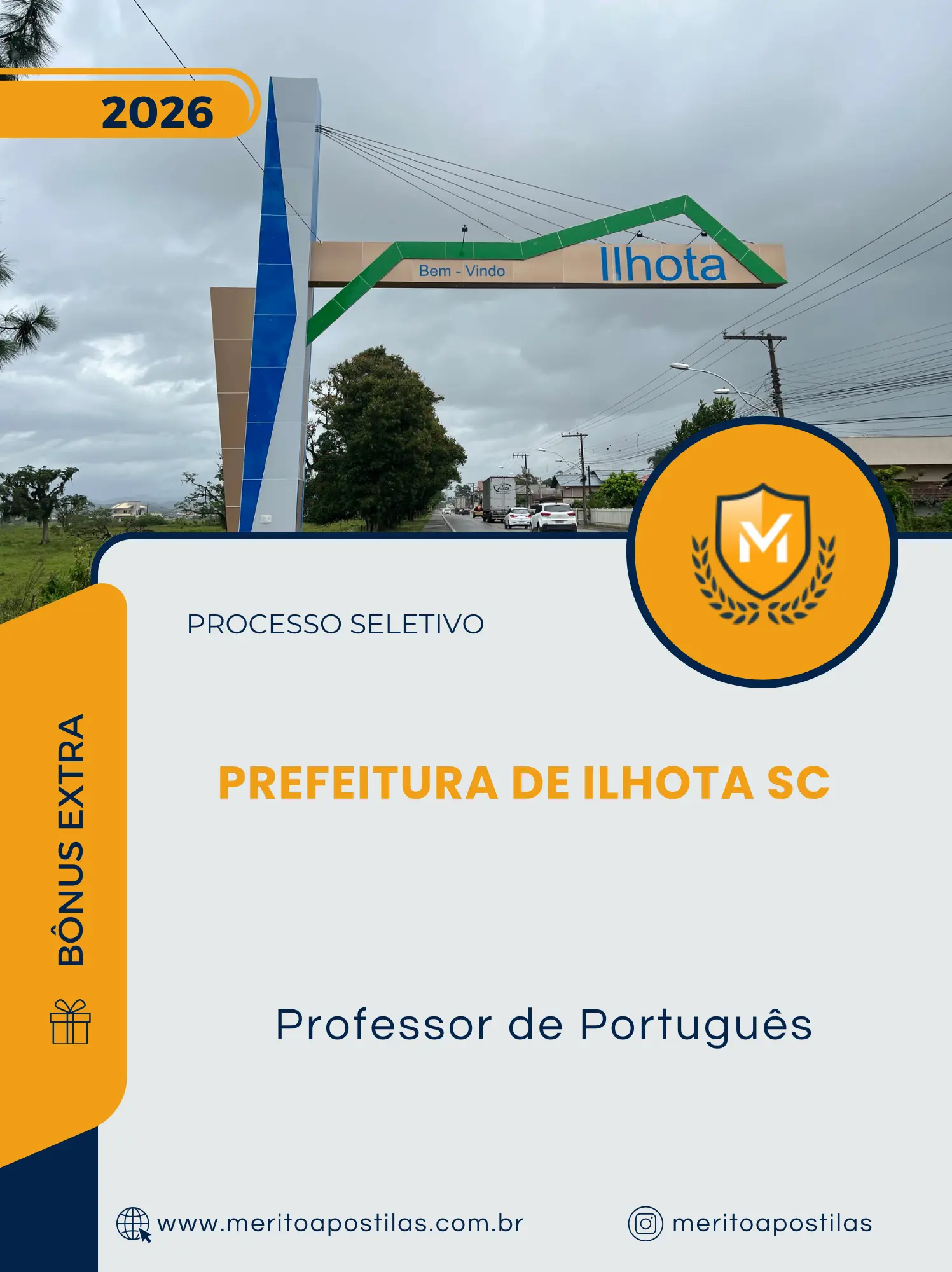 Apostila Professor de Português Prefeitura de Ilhota SC 2026