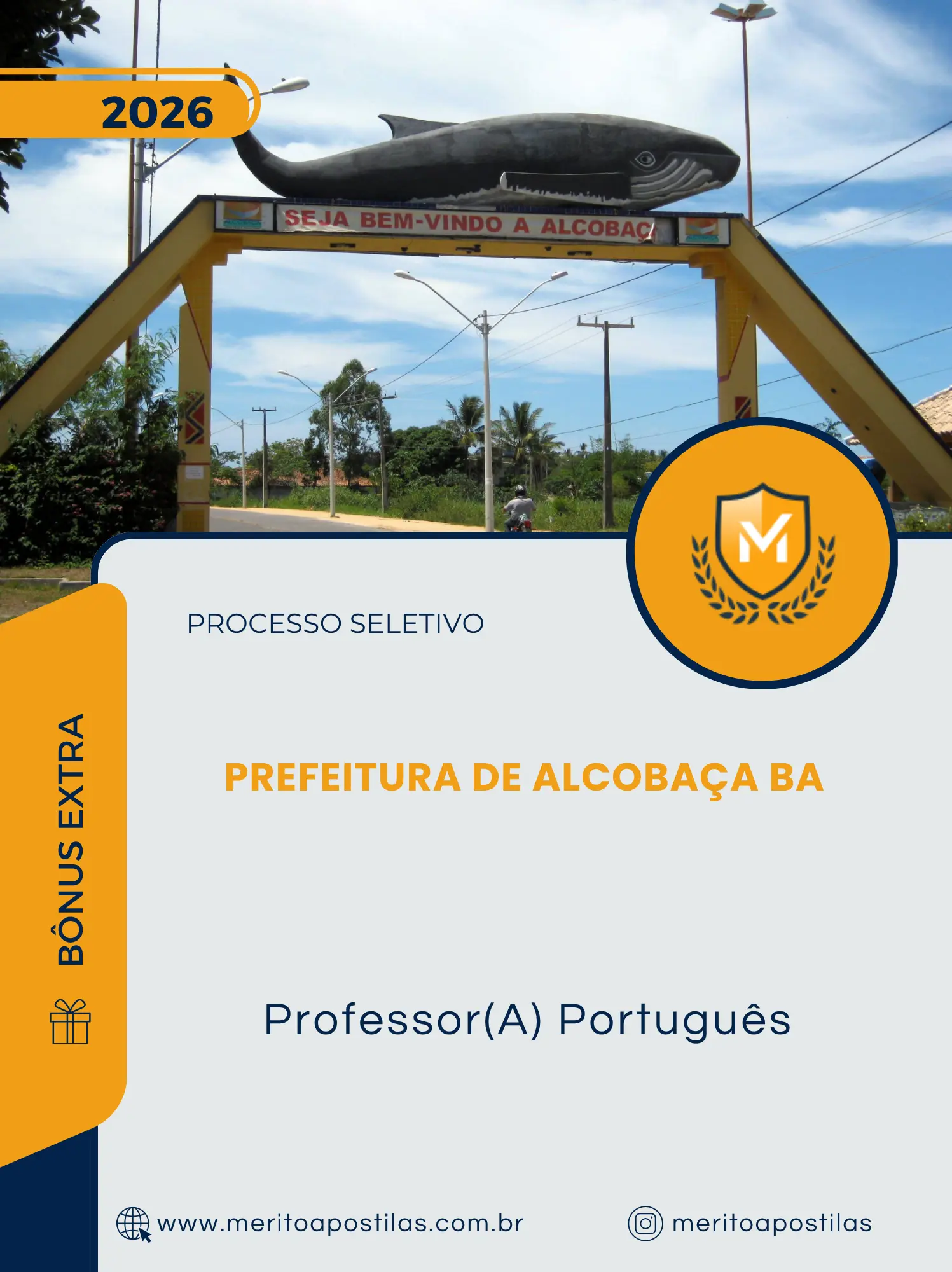 Apostila Professor(A) Português Prefeitura de Alcobaça BA 2026