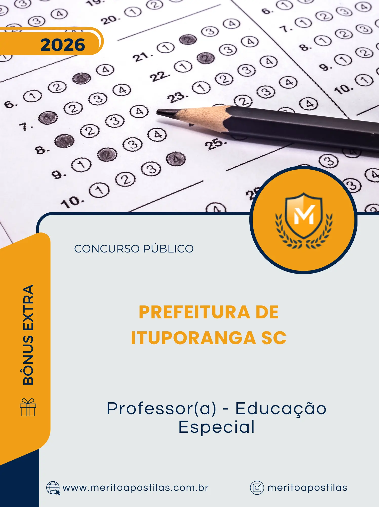 Apostila Professor Educação Especial Prefeitura de Ituporanga SC 2026