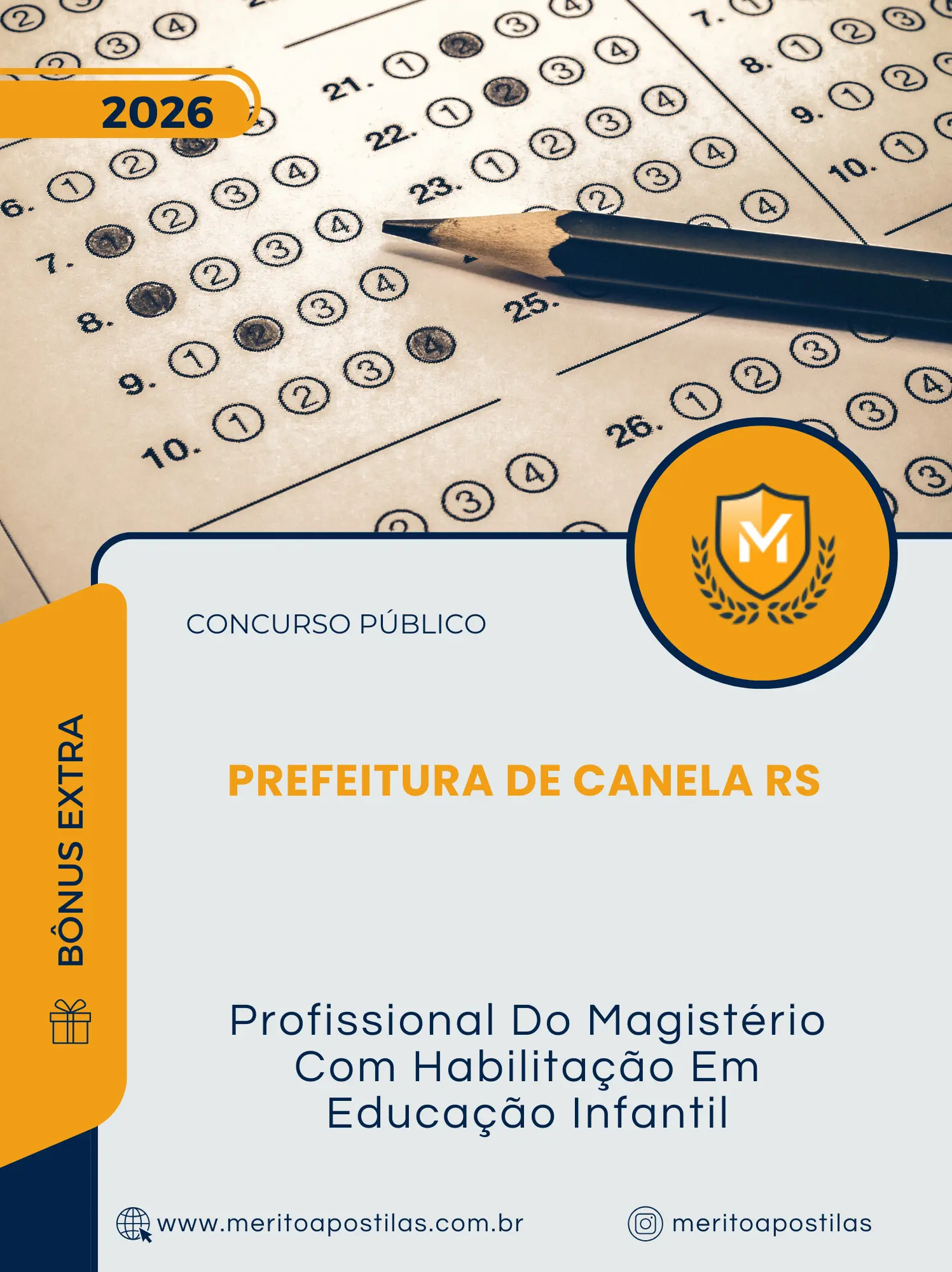 Apostila Profissional Do Magistério Com Habilitação Em Educação Infantil Prefeitura de Canela RS 2026