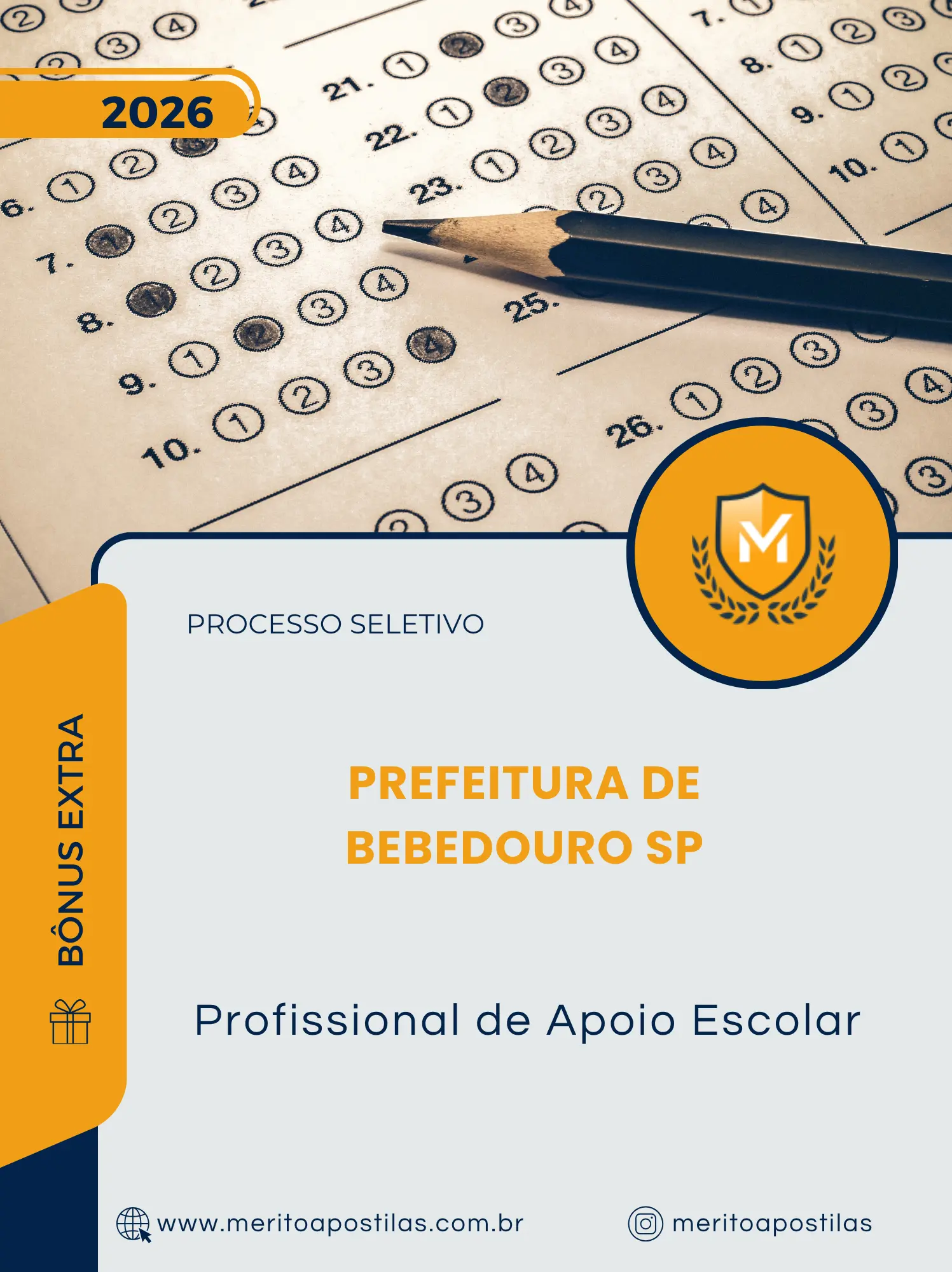 Apostila Profissional de Apoio Escolar Prefeitura de Bebedouro SP 2026