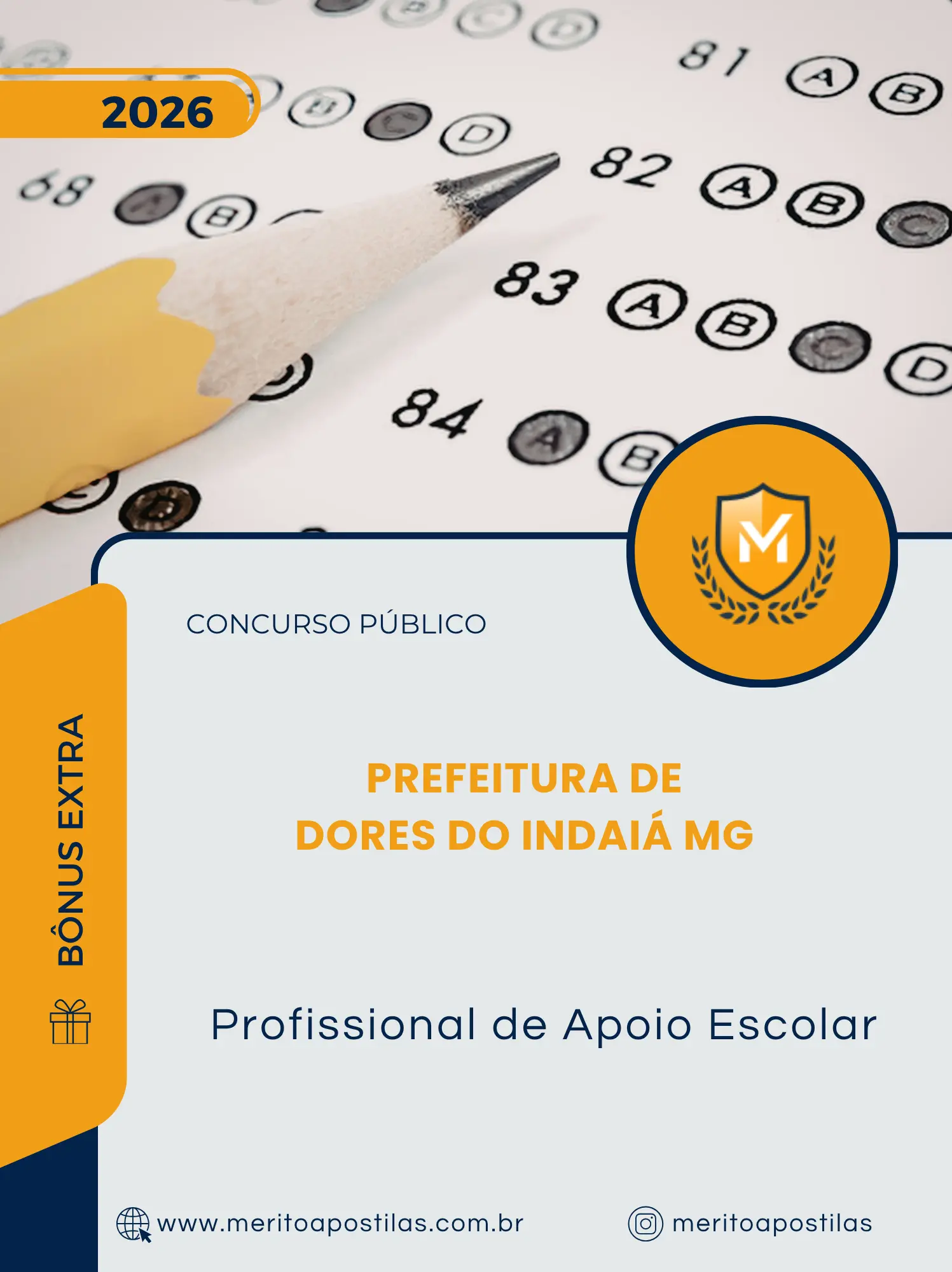 Apostila Profissional de Apoio Escolar Prefeitura de Dores do Indaiá MG 2026