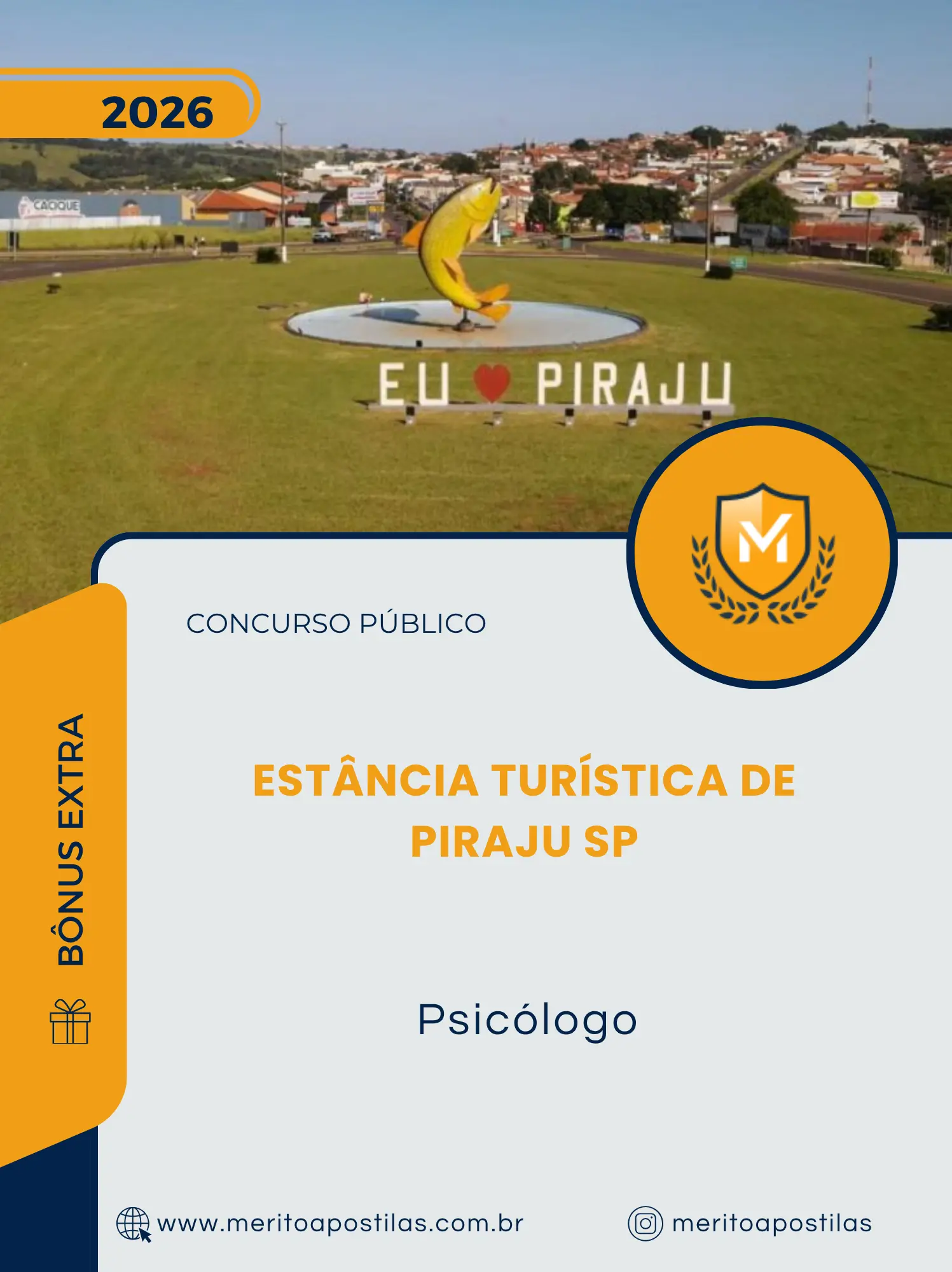 Apostila Psicólogo Prefeitura da Estância Turística de Piraju SP 2026