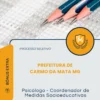 Apostila Psicólogo Coordenador de Medidas Socioeducativas Prefeitura de Carmo da Mata MG 2026