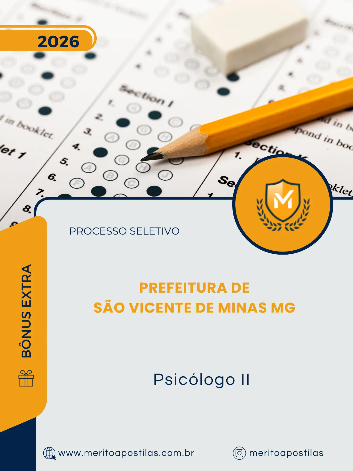Apostila Psicólogo II Prefeitura de São Vicente de Minas MG 2026