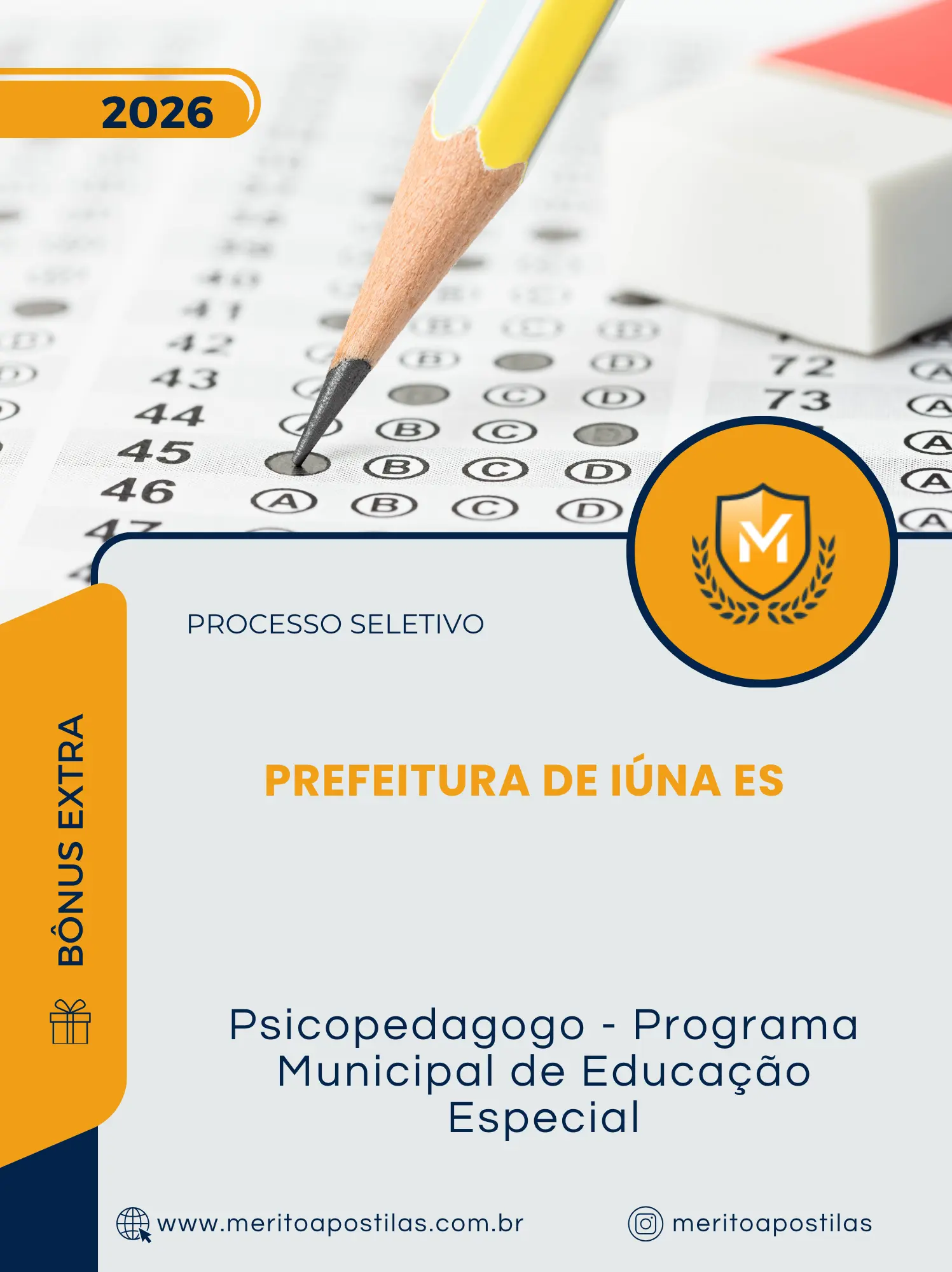 Apostila Psicopedagogo Programa Municipal de Educação Especial Prefeitura de Iúna ES 2026