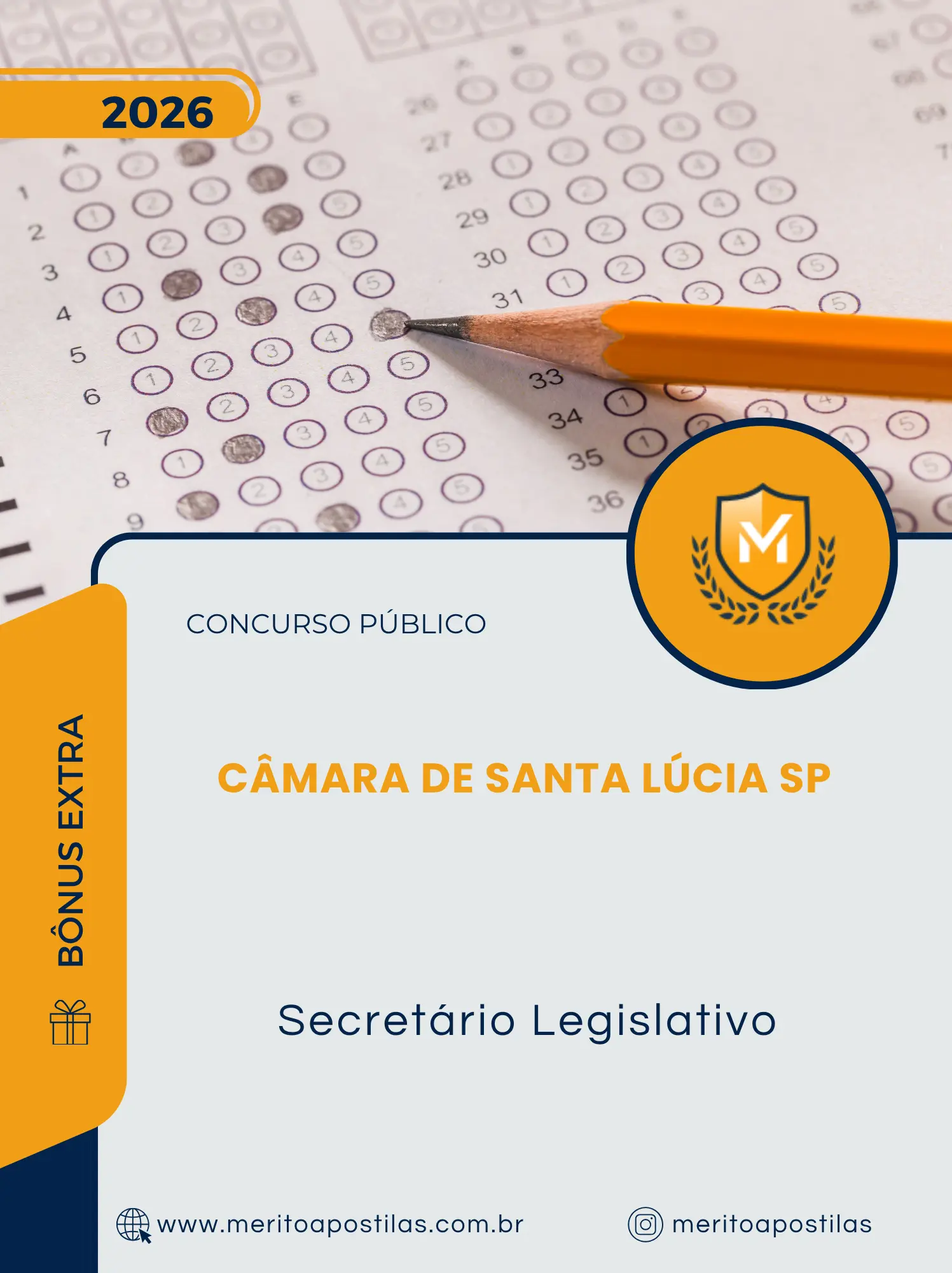 Apostila Secretário Legislativo Câmara de Santa Lúcia SP 2026