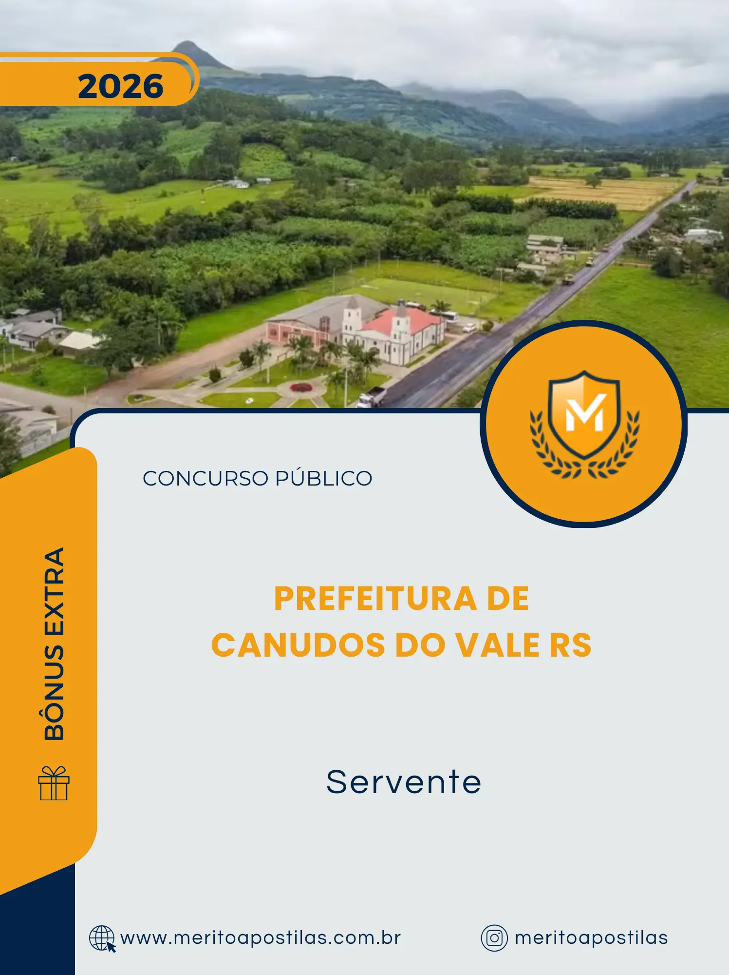 Apostila Servente Prefeitura de Canudos do Vale RS 2026