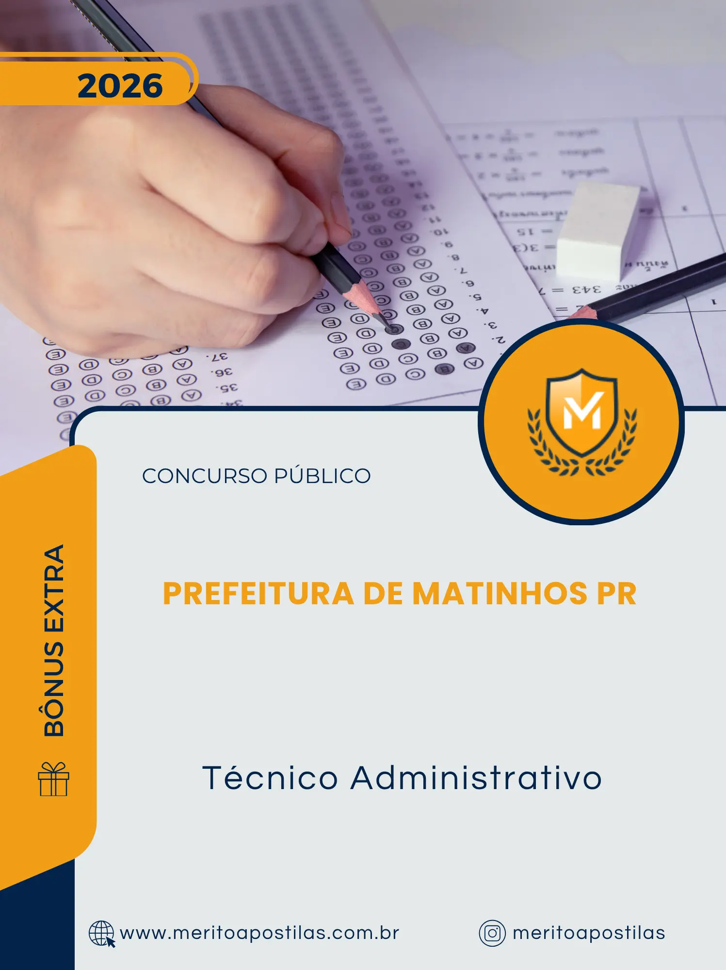 Apostila Técnico Administrativo Prefeitura de Matinhos PR 2026