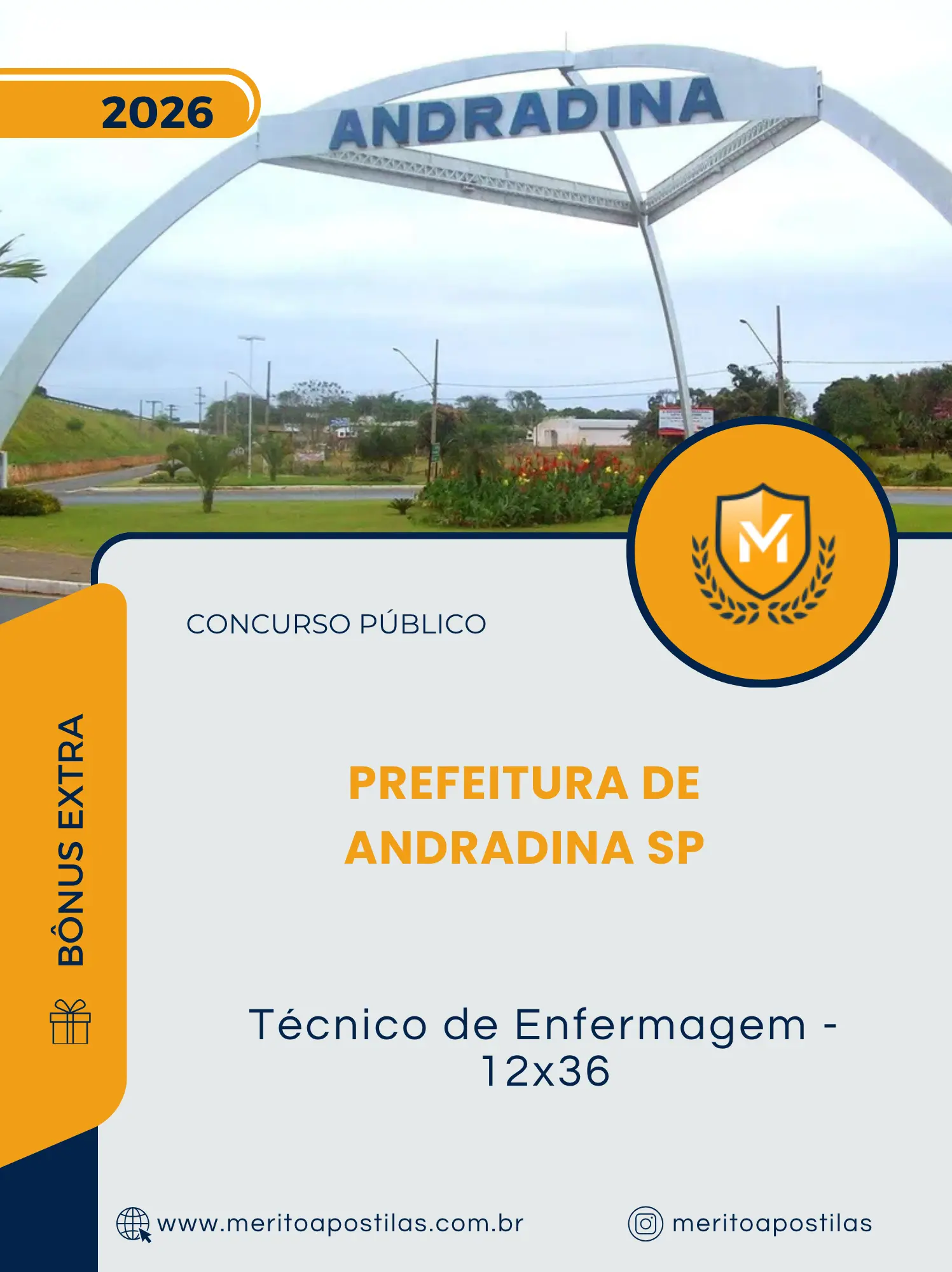 Apostila Técnico de Enfermagem 12x36 Prefeitura de Andradina SP 2026