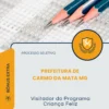Apostila Visitador do Programa Criança Feliz Prefeitura de Carmo da Mata MG 2026