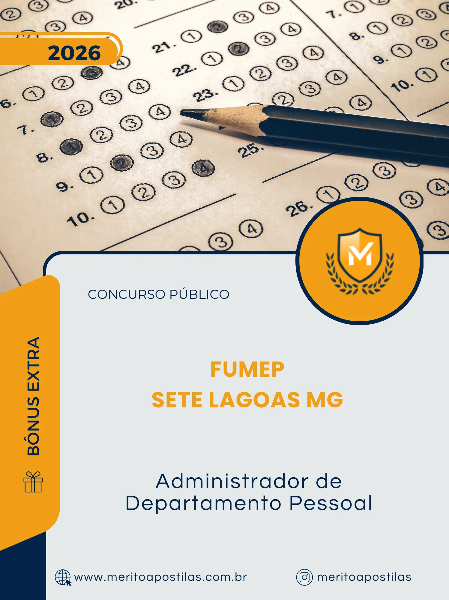 Apostila Administrador de Departamento Pessoal Concurso Público FUMEP de Sete Lagoas MG 2026