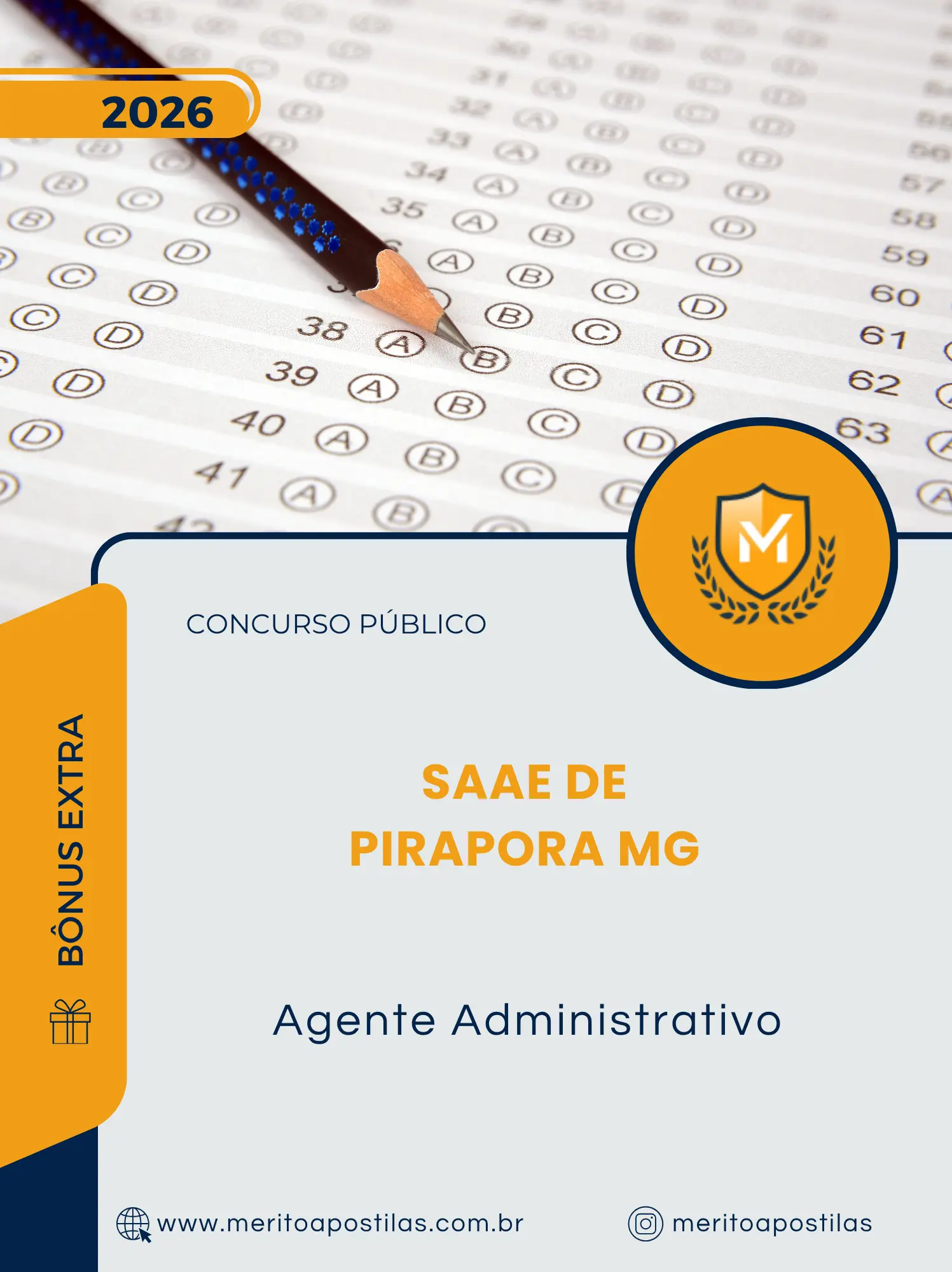 Apostila Agente Administrativo Concurso Público SAAE de Pirapora MG 2026