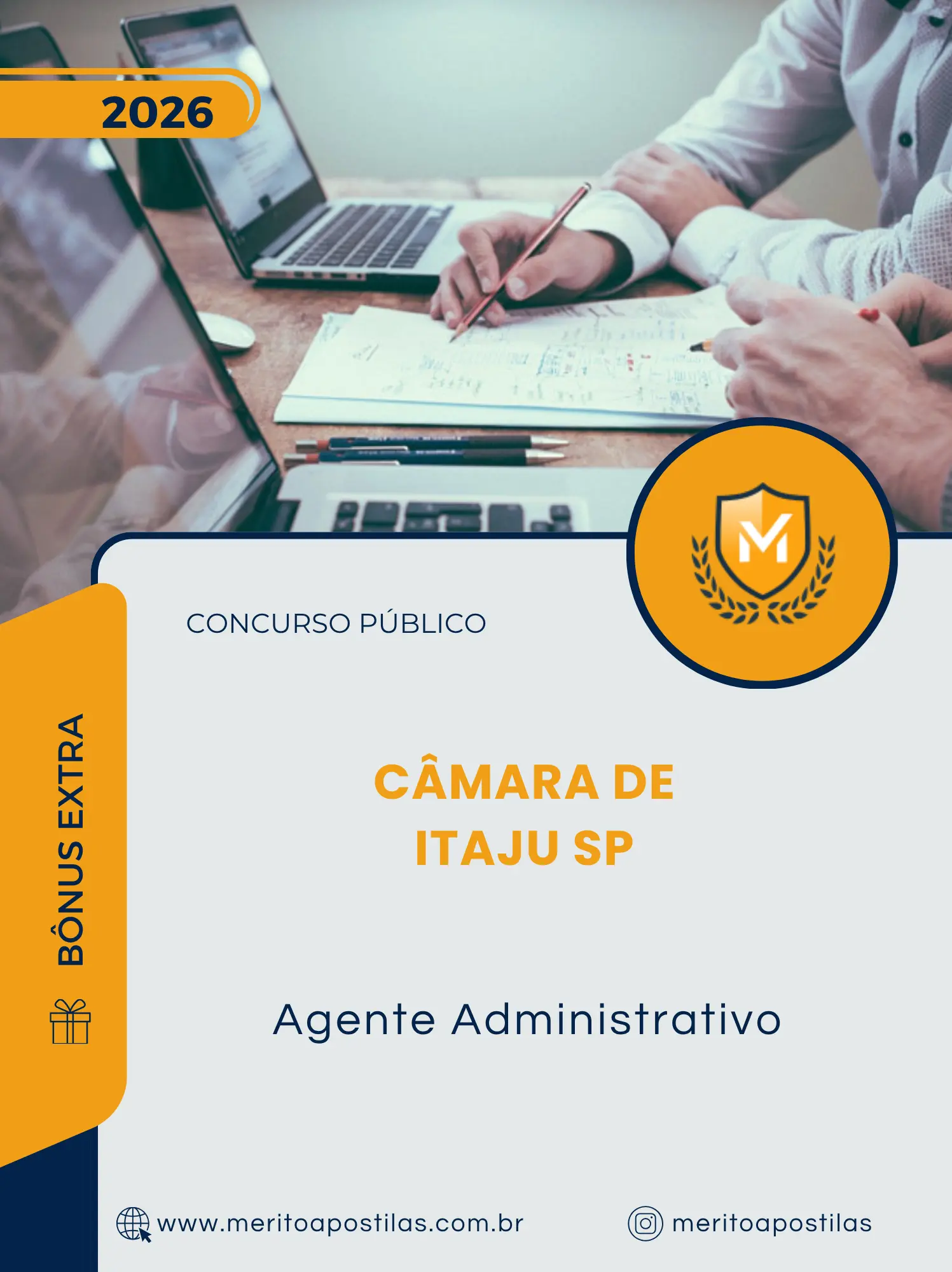 Apostila Agente Administrativo Câmara de Itaju SP 2026