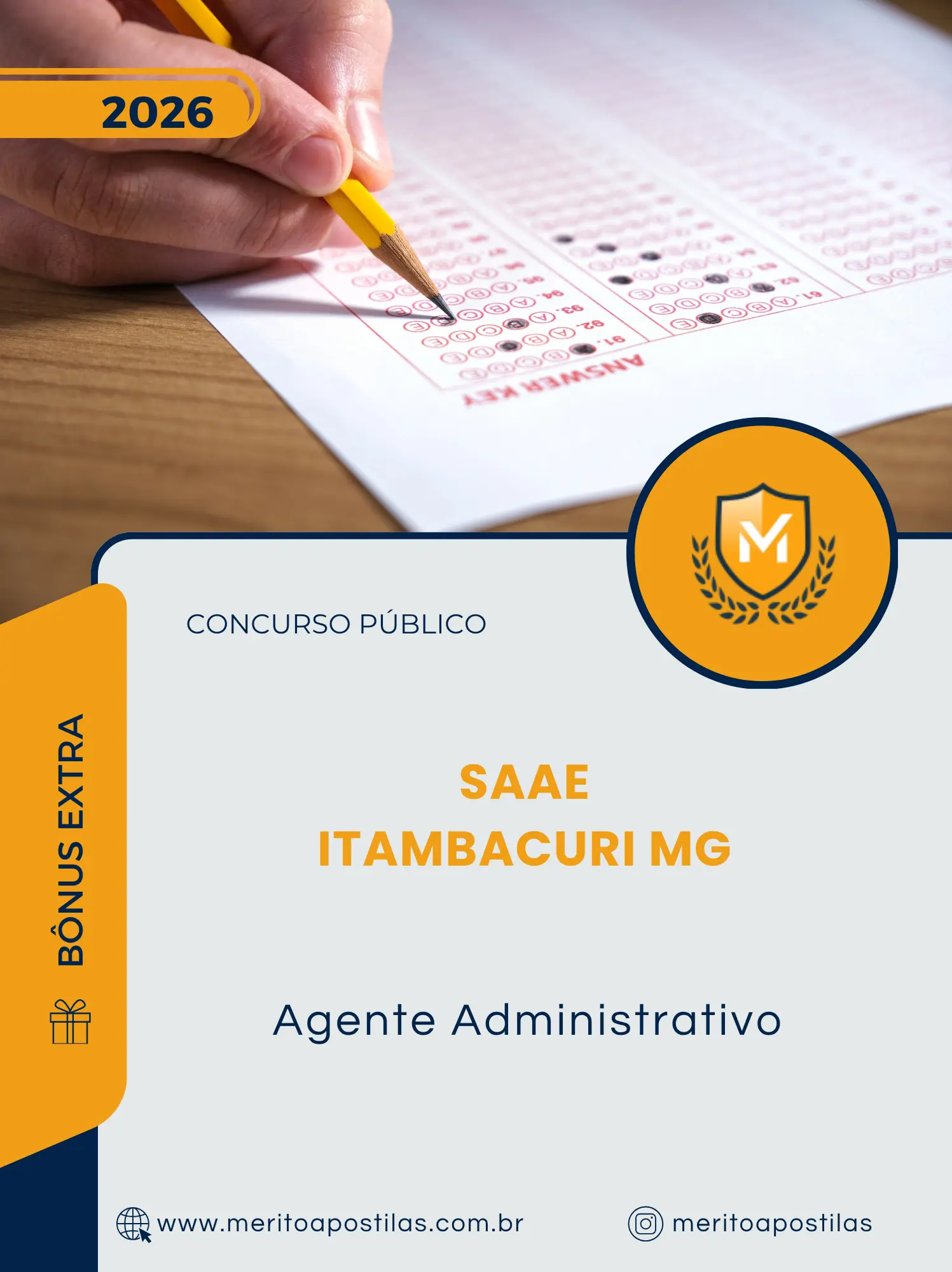 Apostila Agente Administrativo Concurso Público SAAE Itambacuri MG 2026