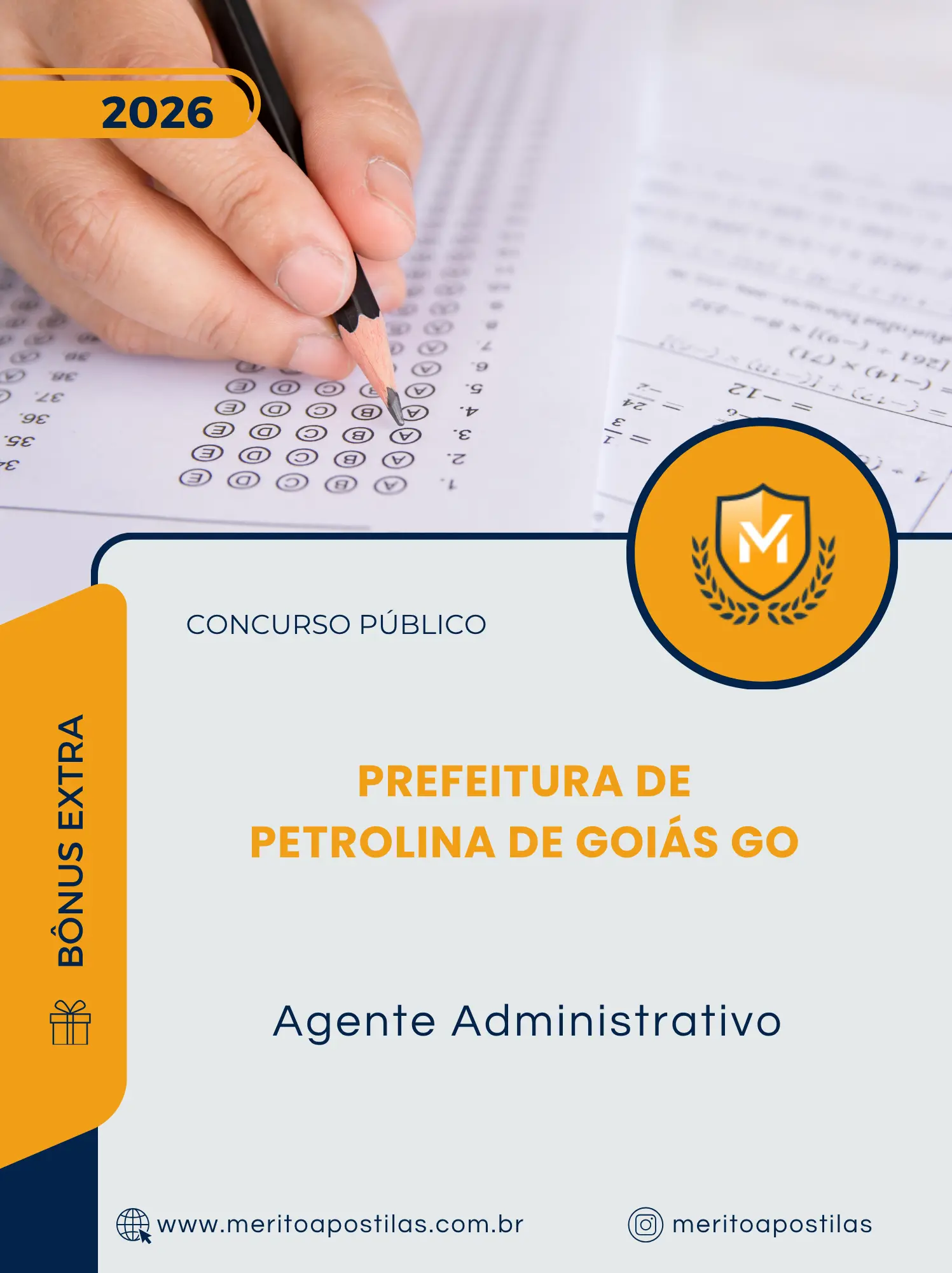 Apostila Agente Administrativo Prefeitura de Petrolina de Goiás GO 2026