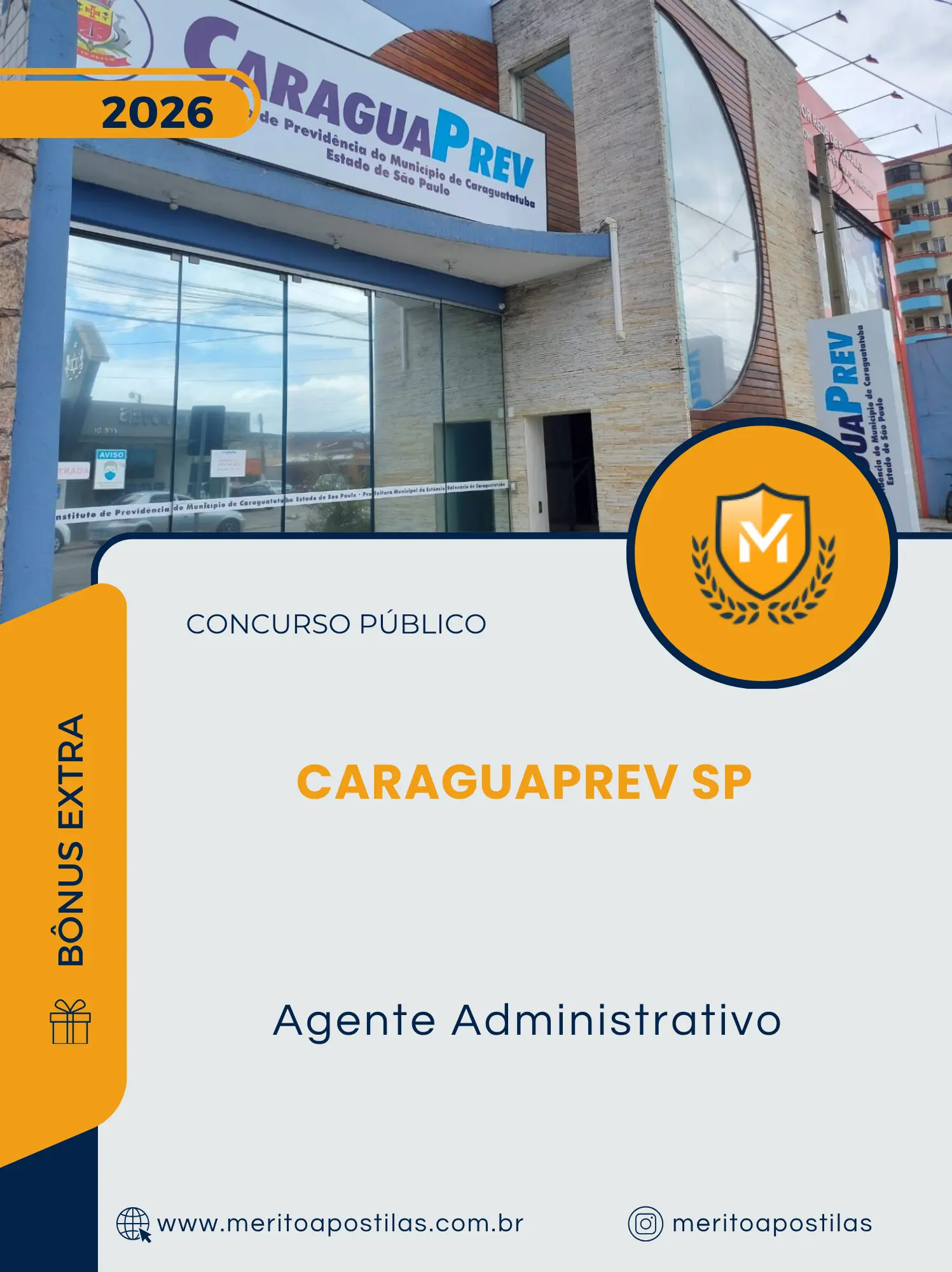Apostila Agente Administrativo Concurso Público CaraguaPrev SP 2026