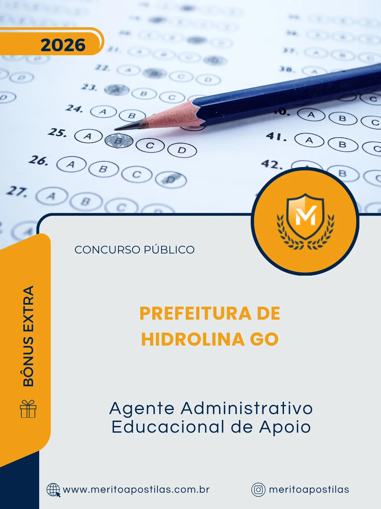 Apostila Agente Administrativo Educacional de Apoio Prefeitura de Hidrolina GO 2026
