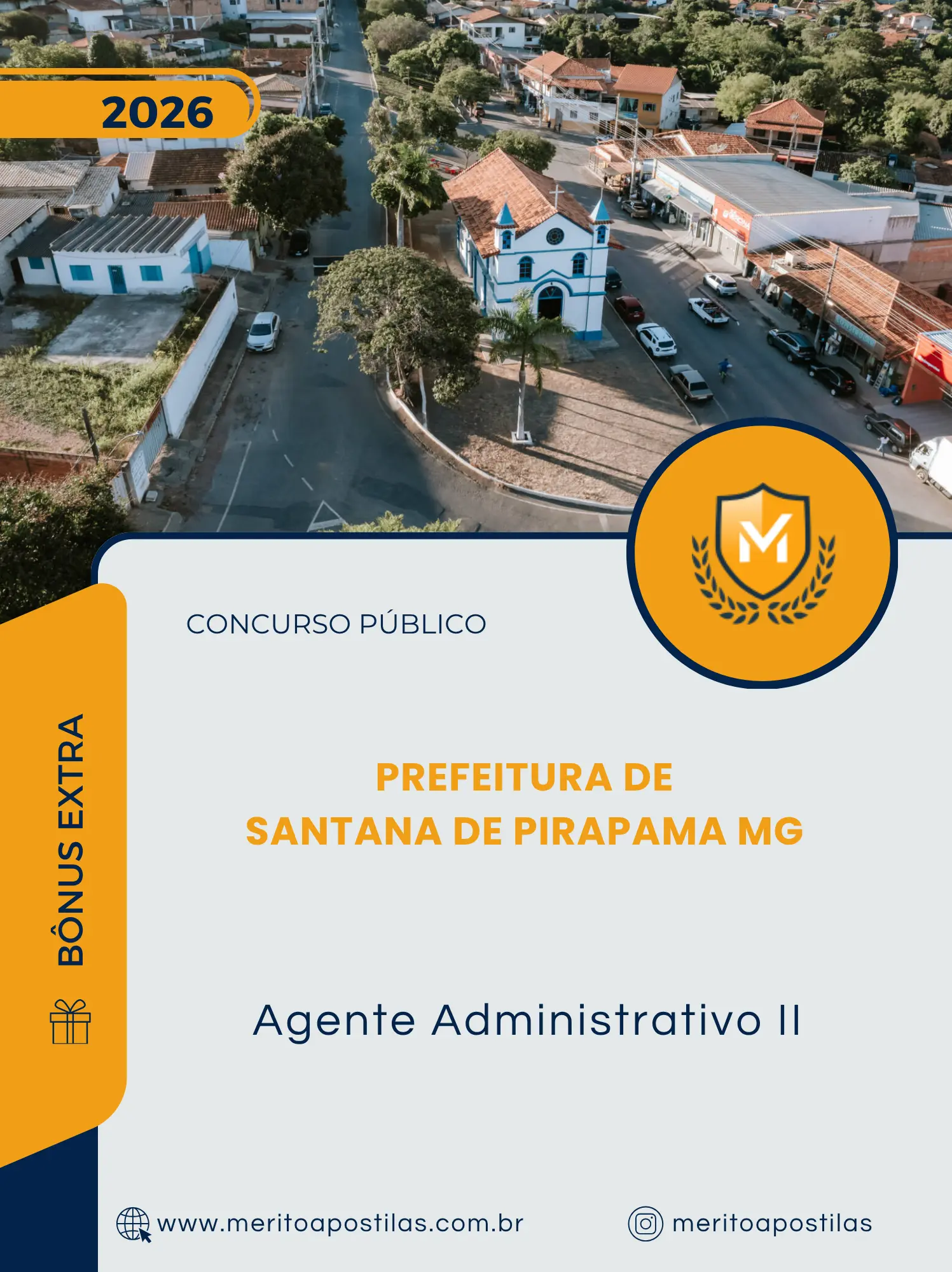 Apostila Agente Administrativo II Prefeitura de Santana de Pirapama MG 2026
