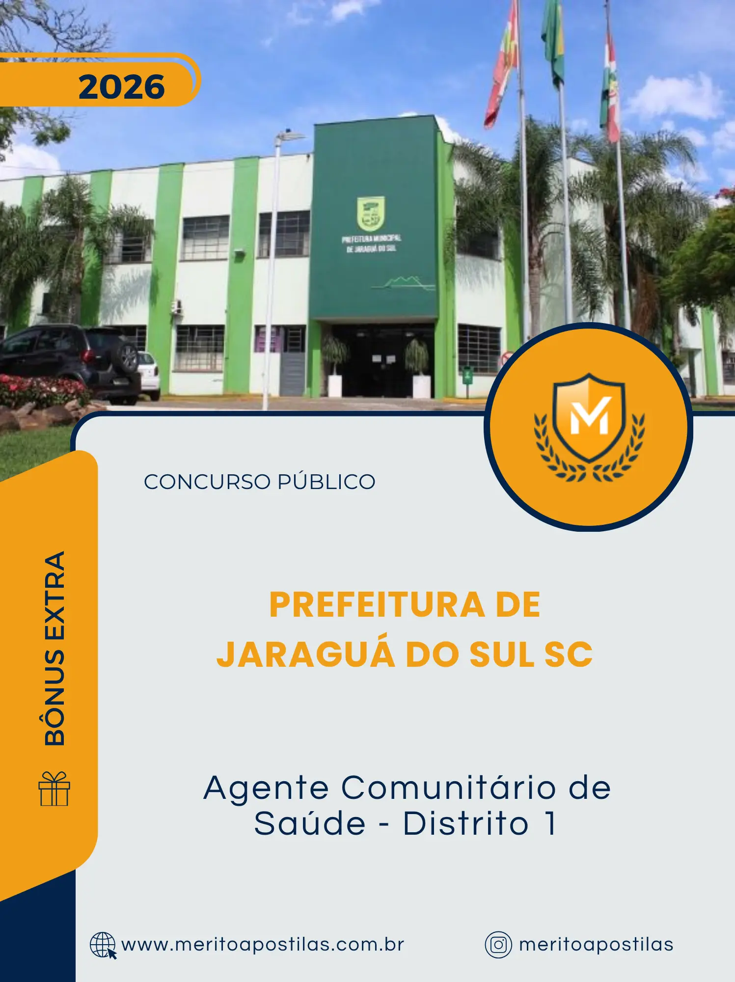 Apostila Agente Comunitário de Saúde Distrito 1 Prefeitura de Jaraguá do Sul SC 2026