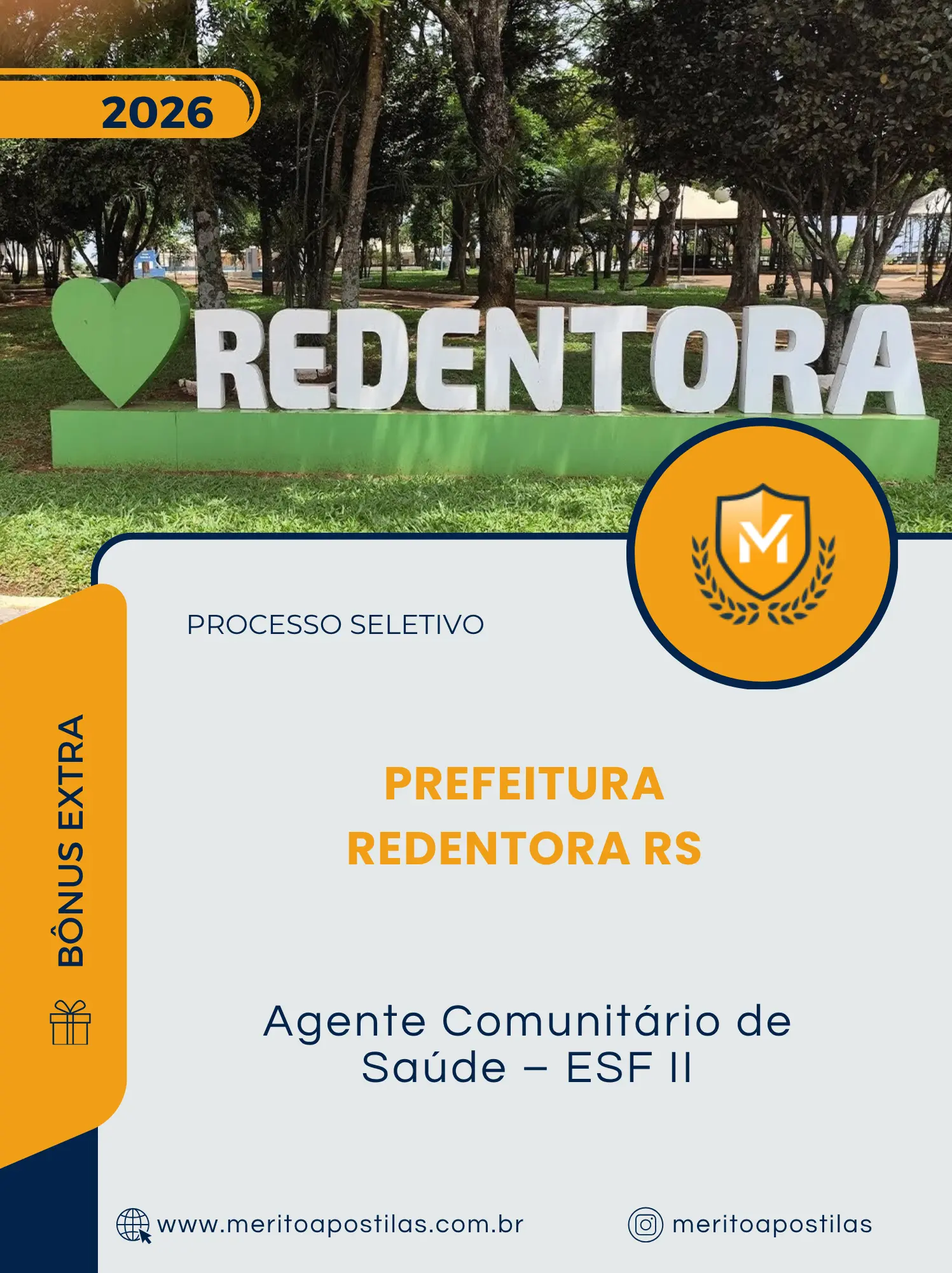 Apostila Agente Comunitário de Saúde ESF II Prefeitura Redentora RS 2026