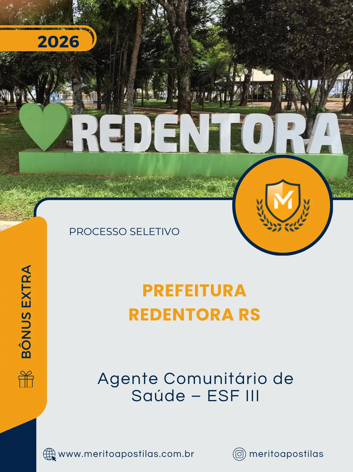 Apostila Agente Comunitário de Saúde ESF III Prefeitura Redentora RS 2026