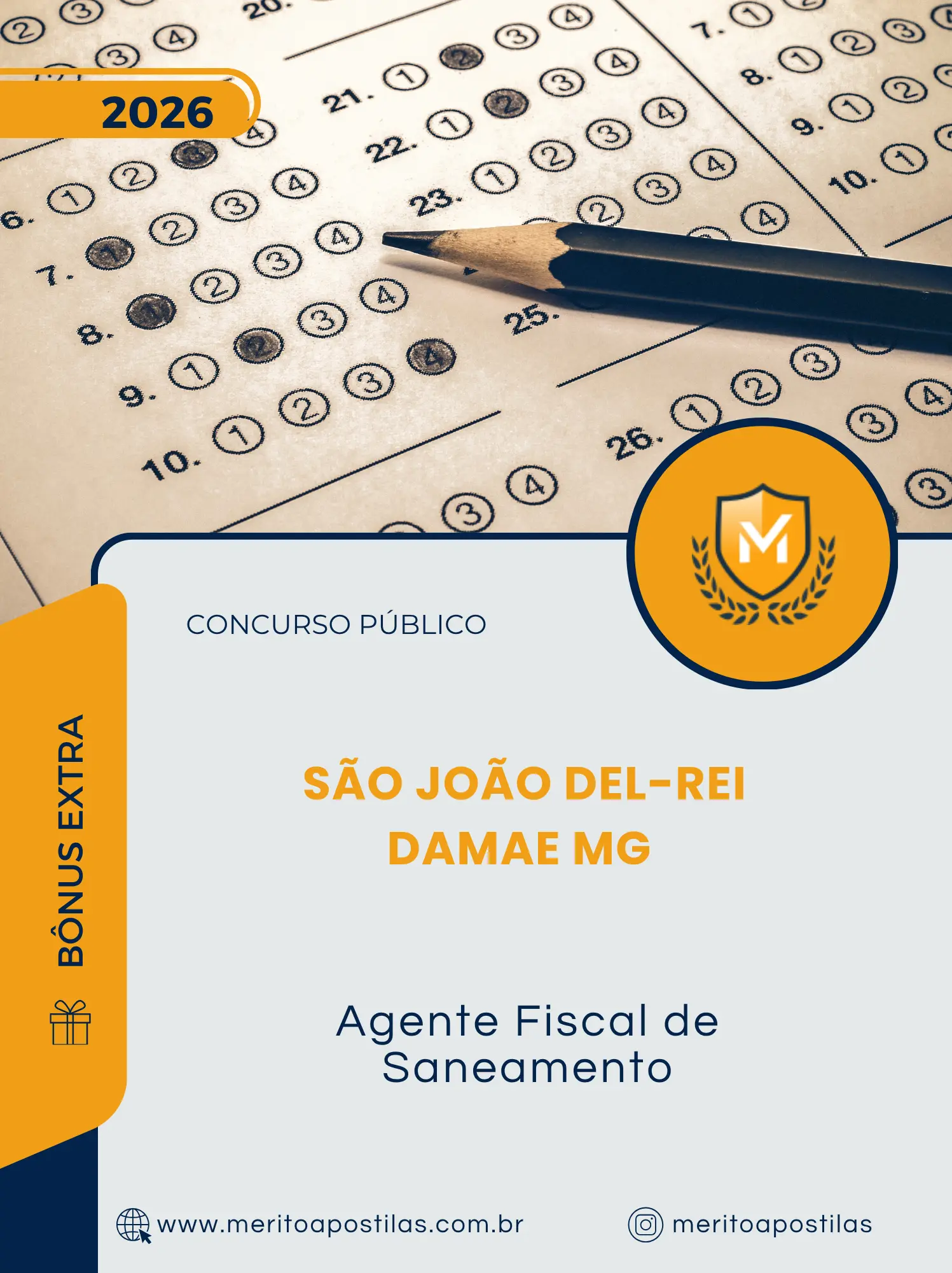 Apostila Agente Fiscal de Saneamento Concurso Público São João del-Rei DAMAE MG 2026