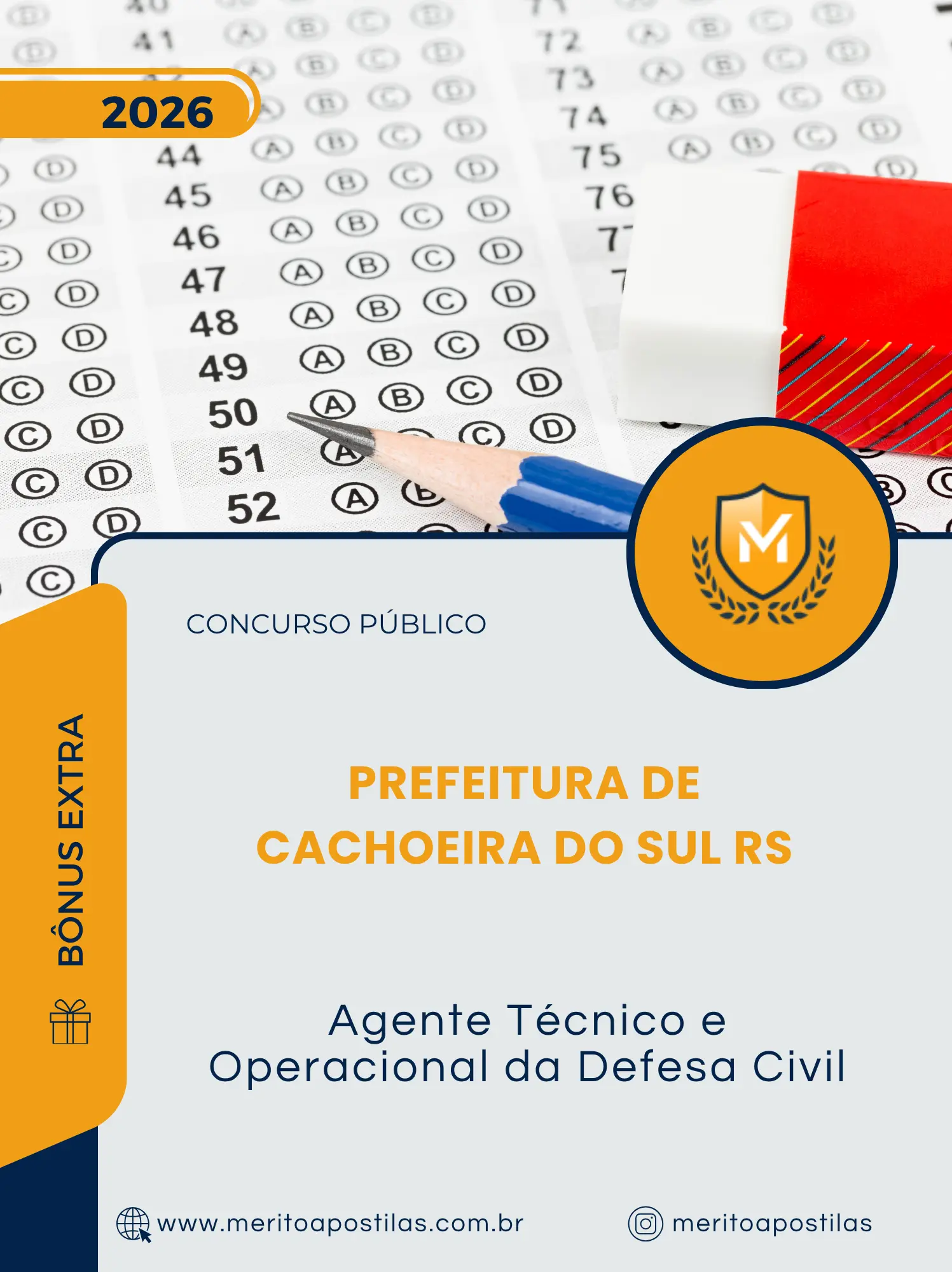 Apostila Agente Técnico e Operacional da Defesa Civil Prefeitura de Cachoeira do Sul RS 2026