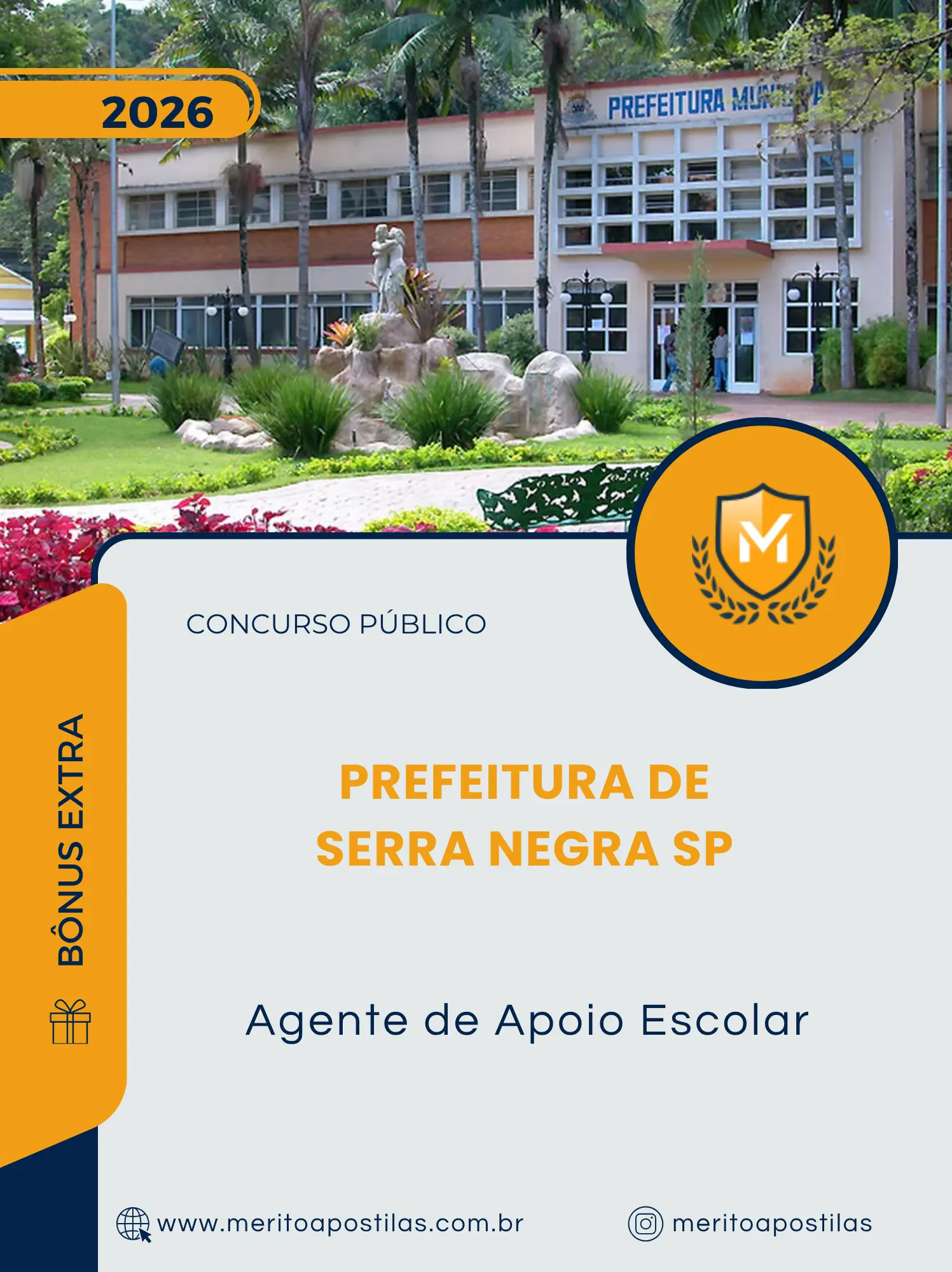 Apostila Agente de Apoio Escolar Prefeitura de Serra Negra SP 2026