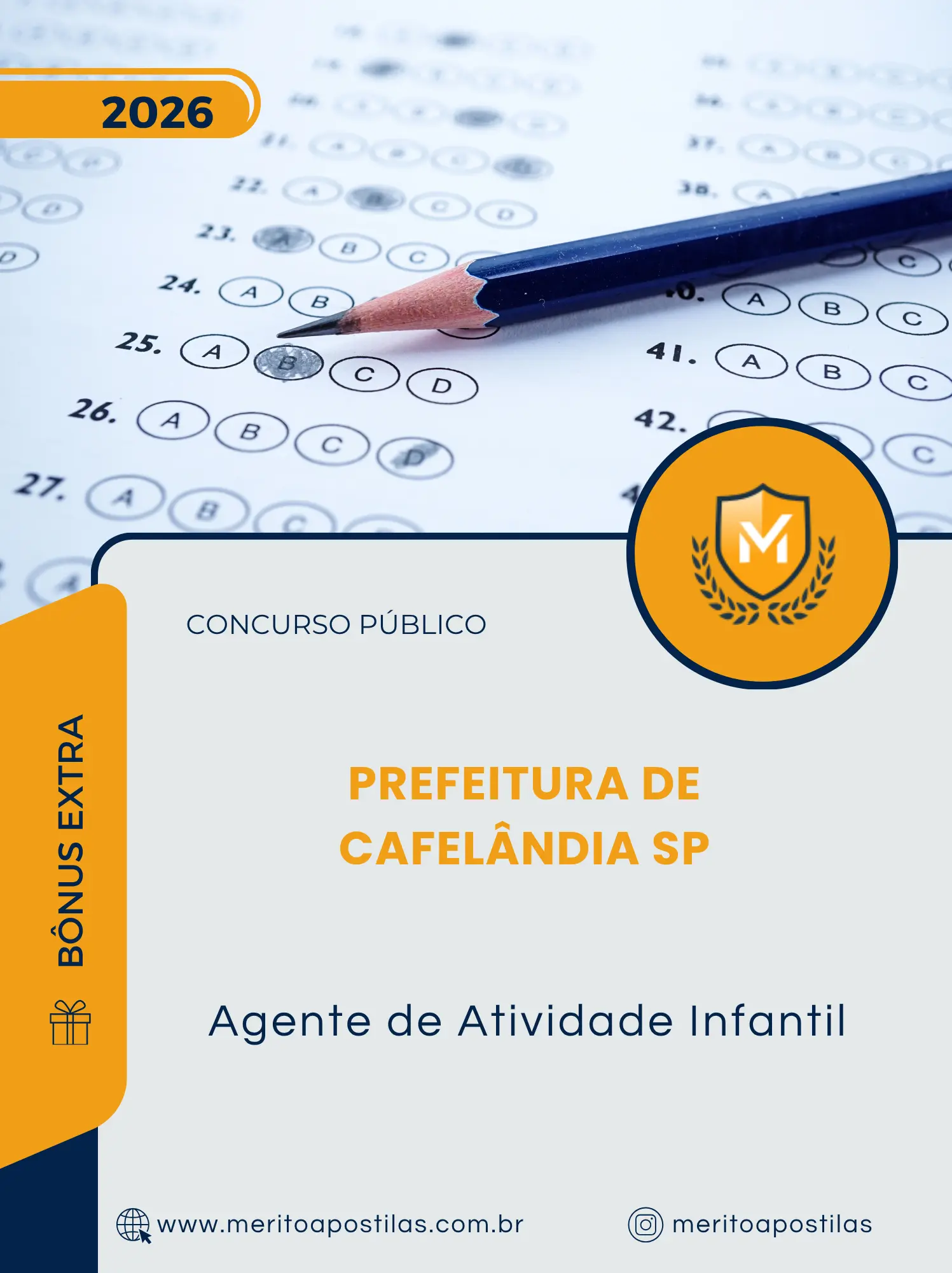 Apostila Agente de Atividade Infantil Prefeitura de Cafelândia SP 2026