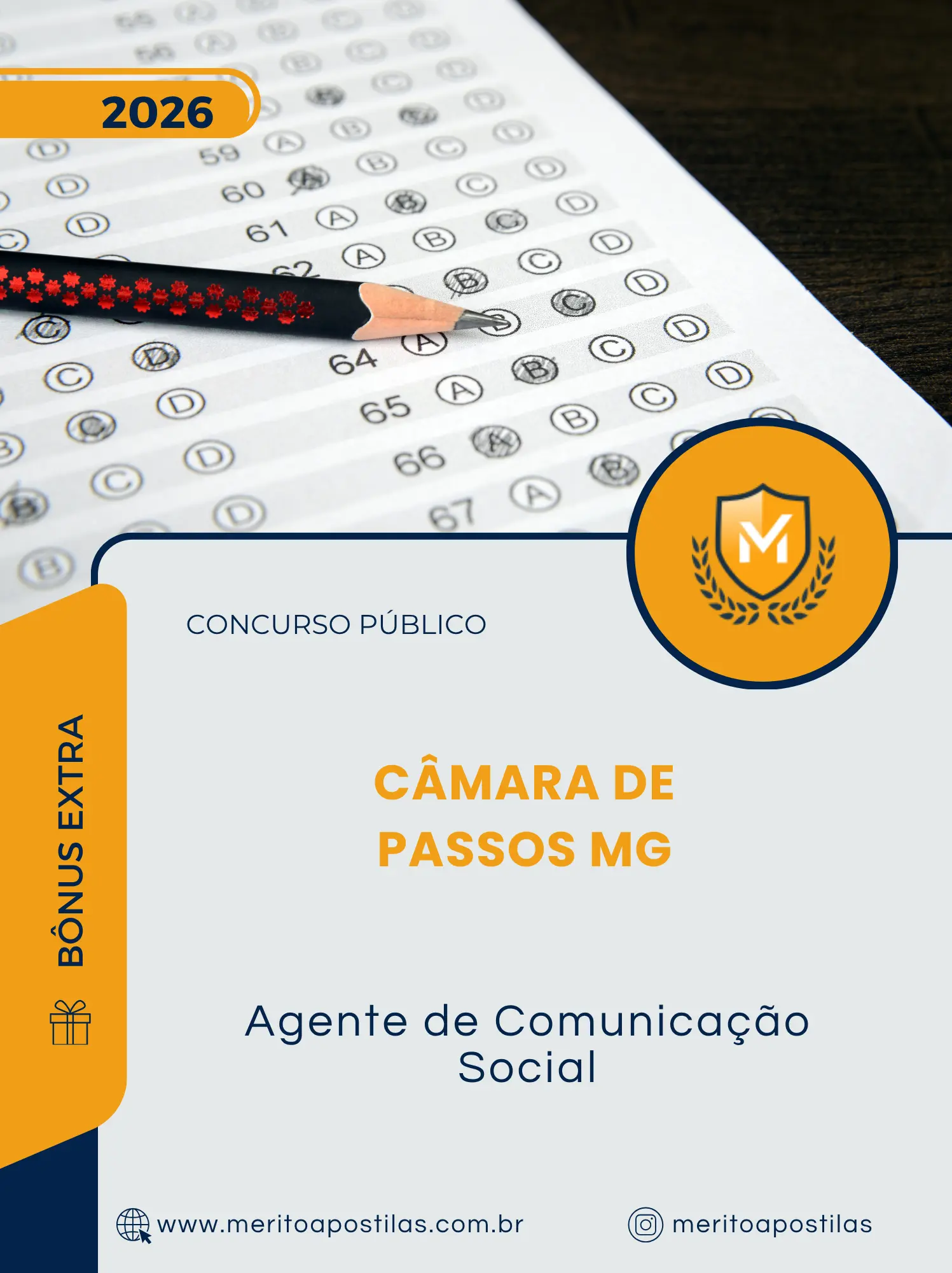 Apostila Agente de Comunicação Social Câmara de Passos MG 2026