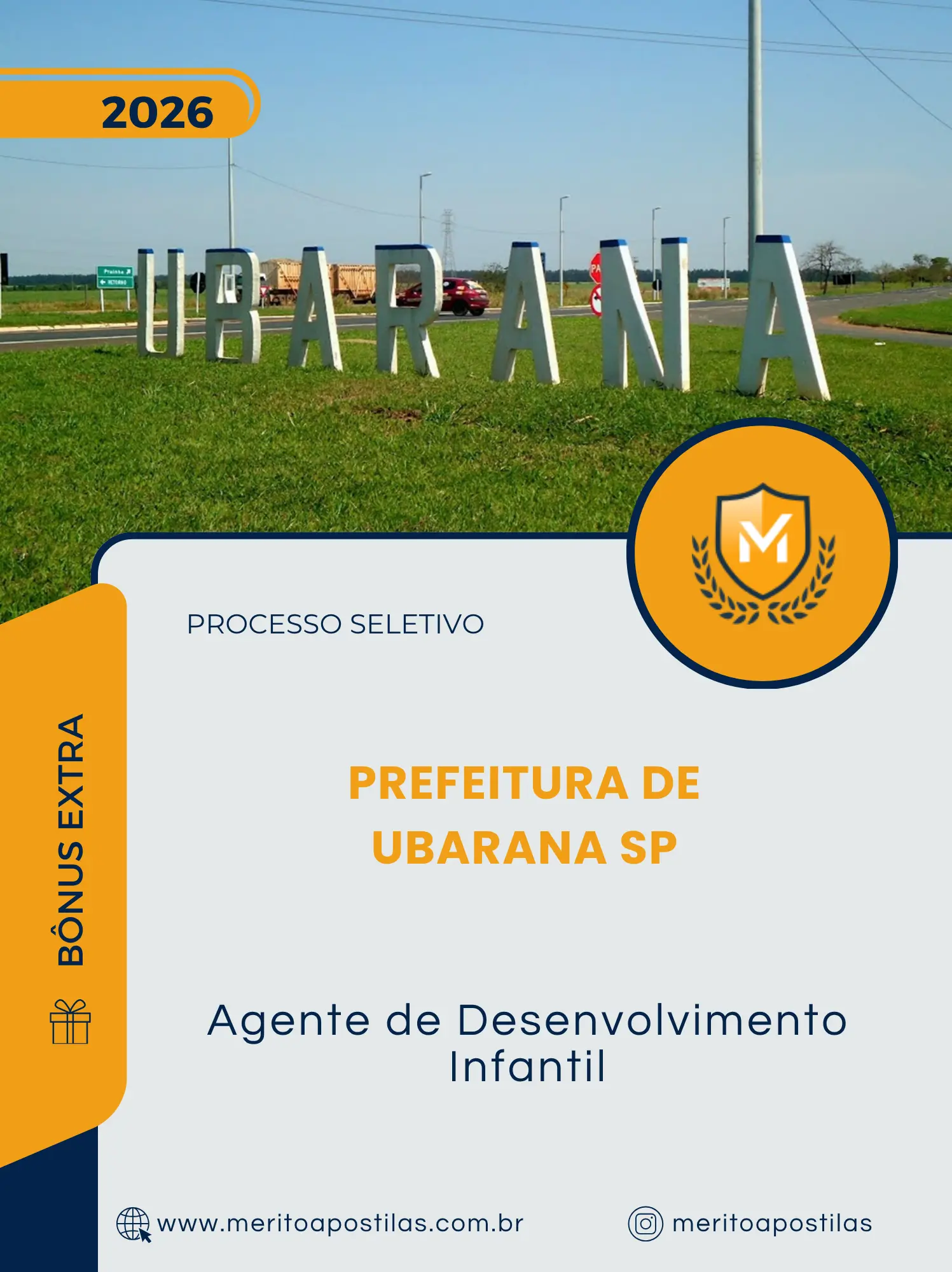 Apostila Agente de Desenvolvimento Infantil Prefeitura de Ubarana SP 2026