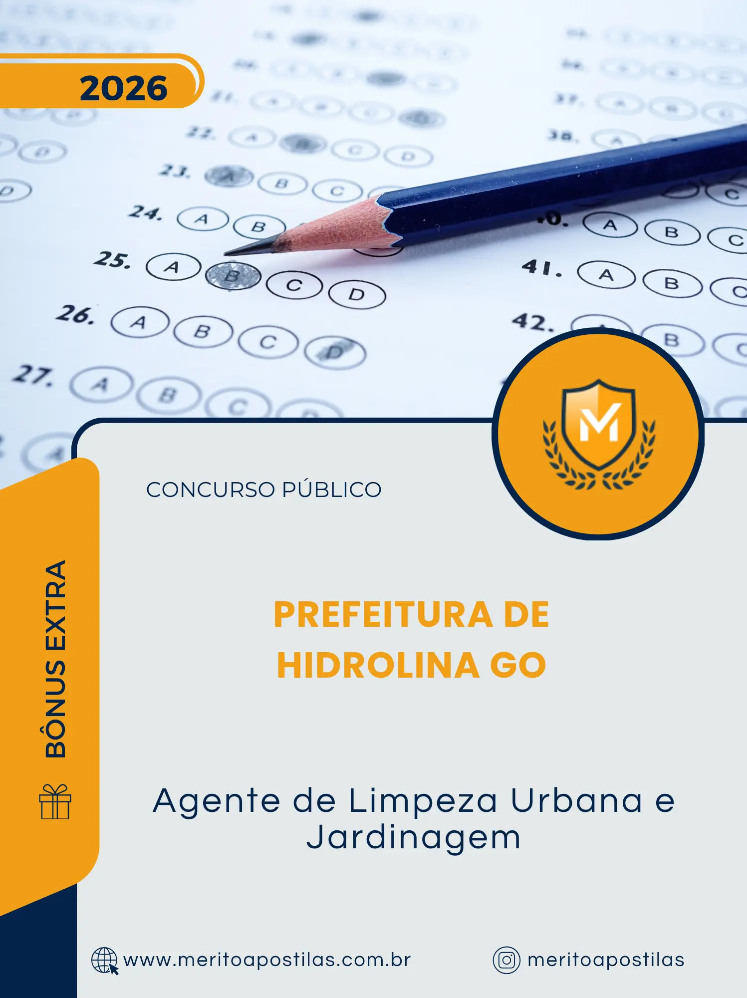 Apostila Agente de Limpeza Urbana e Jardinagem Prefeitura de Hidrolina GO 2026