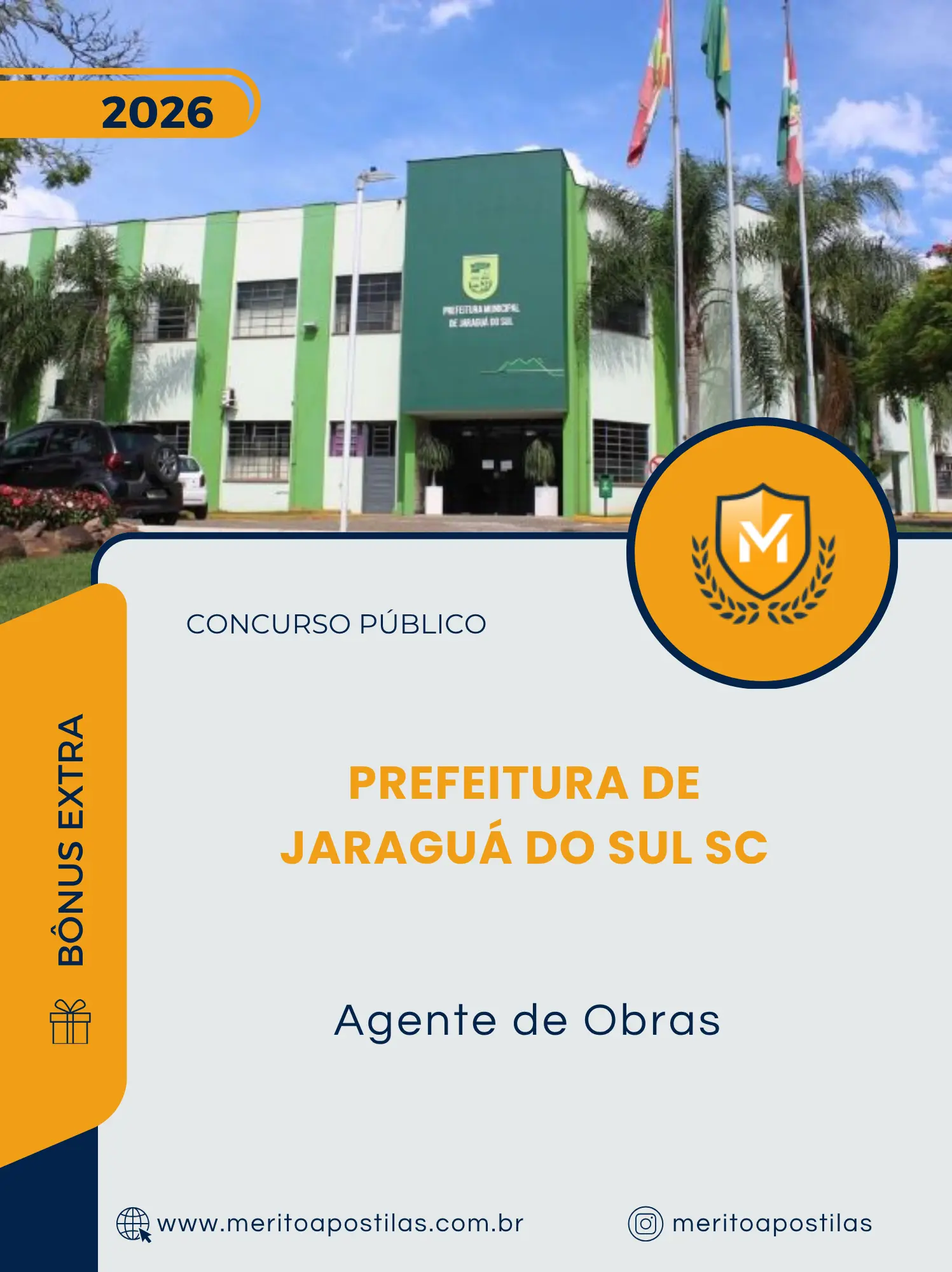 Apostila Agente de Obras Prefeitura de Jaraguá do Sul SC 2026