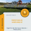 Apostila Agente de Serviços Gerais Masculino Prefeitura de Auriflama SP 2026