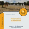 Apostila Agente de Serviços Operacionais Prefeitura de Guarantã SP 2026