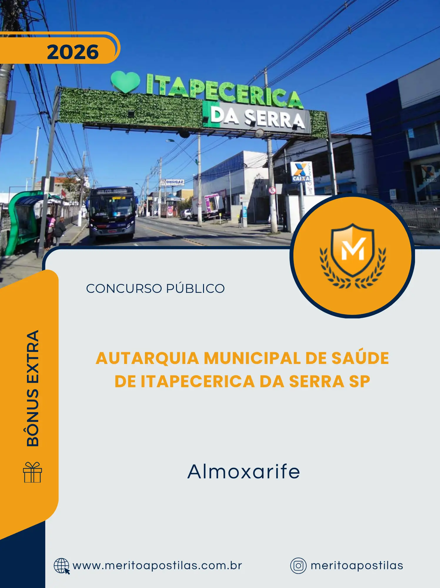 Apostila Almoxarife Concurso Público Autarquia Municipal de Saúde de Itapecerica da Serra SP 2026