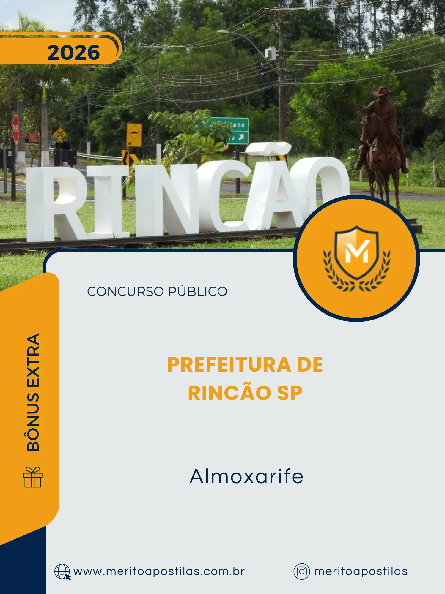 Apostila Almoxarife Prefeitura de Rincão SP 2026