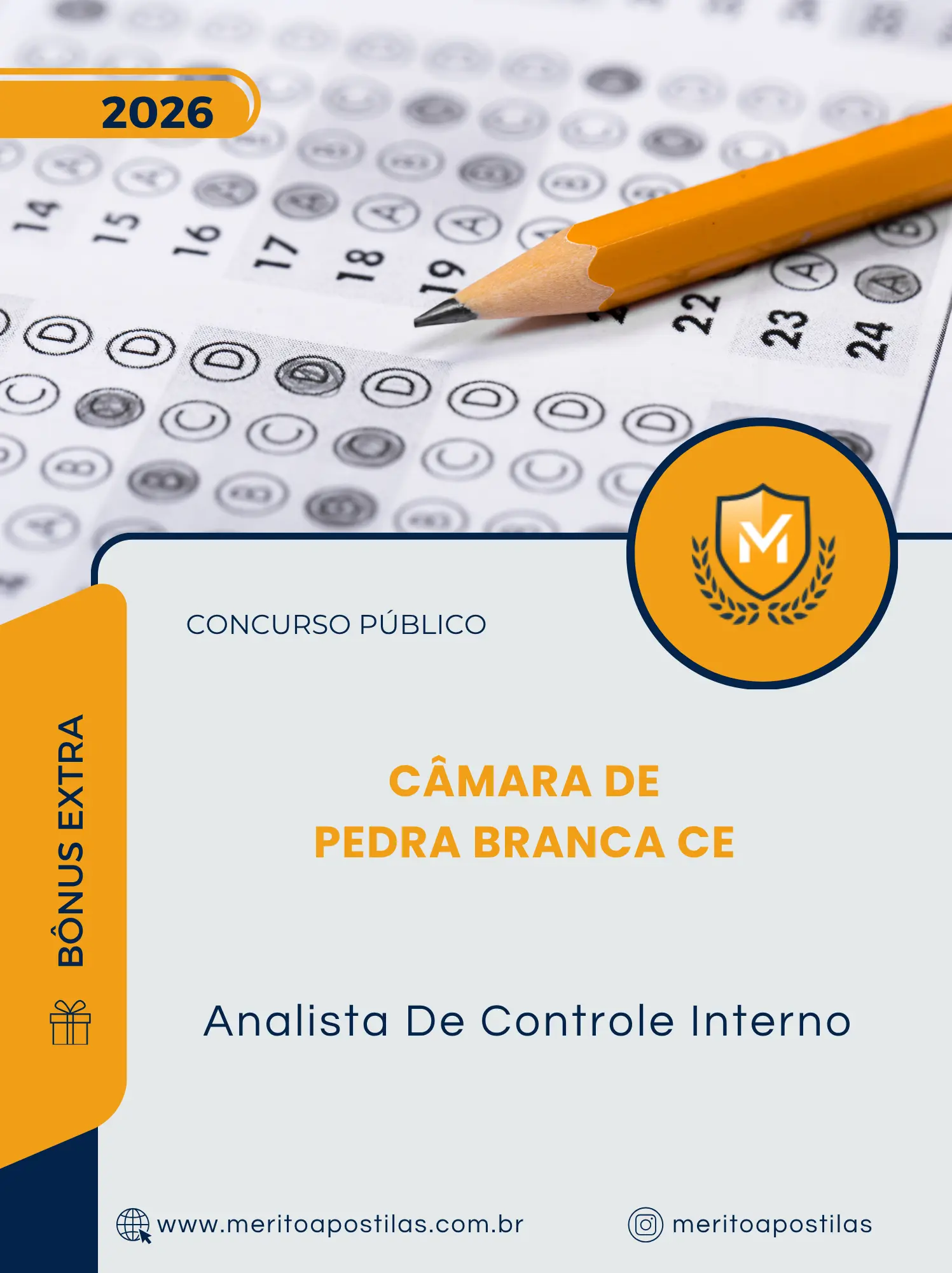 Apostila Analista De Controle Interno Câmara de Pedra Branca CE 2026