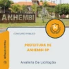 Apostila Analista De Licitação Prefeitura de Anhembi SP 2026