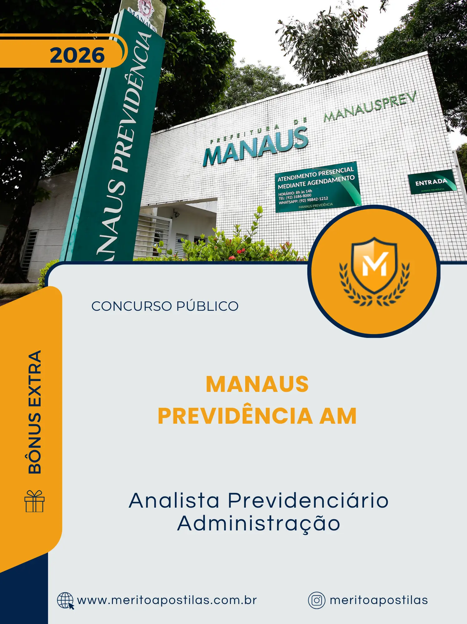Apostila Analista Previdenciário Administração Concurso Público Manaus Previdência AM 2026