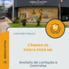 Apostila Analista de Licitação e Contratos Câmara de Ponta Porã MS 2026