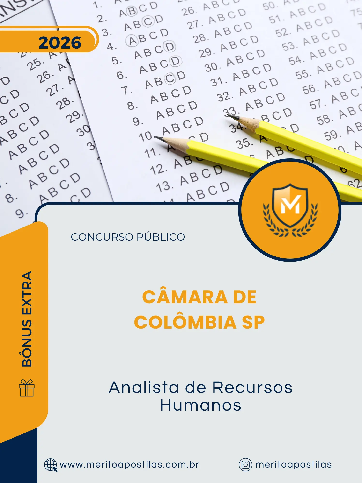 Apostila Analista de Recursos Humanos Câmara de Colômbia SP 2026