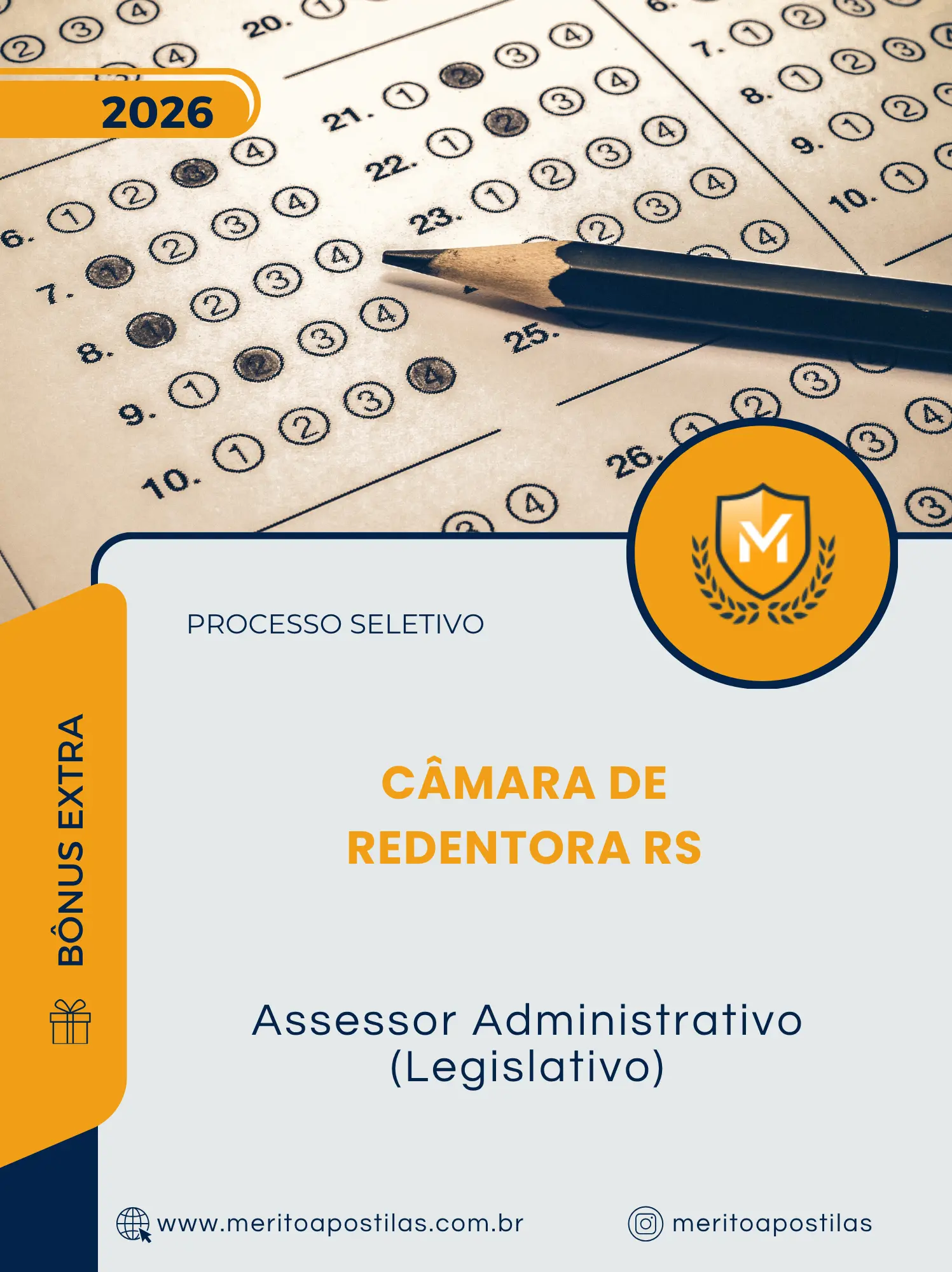 Apostila Assessor Administrativo Legislativo Câmara de Redentora RS 2026